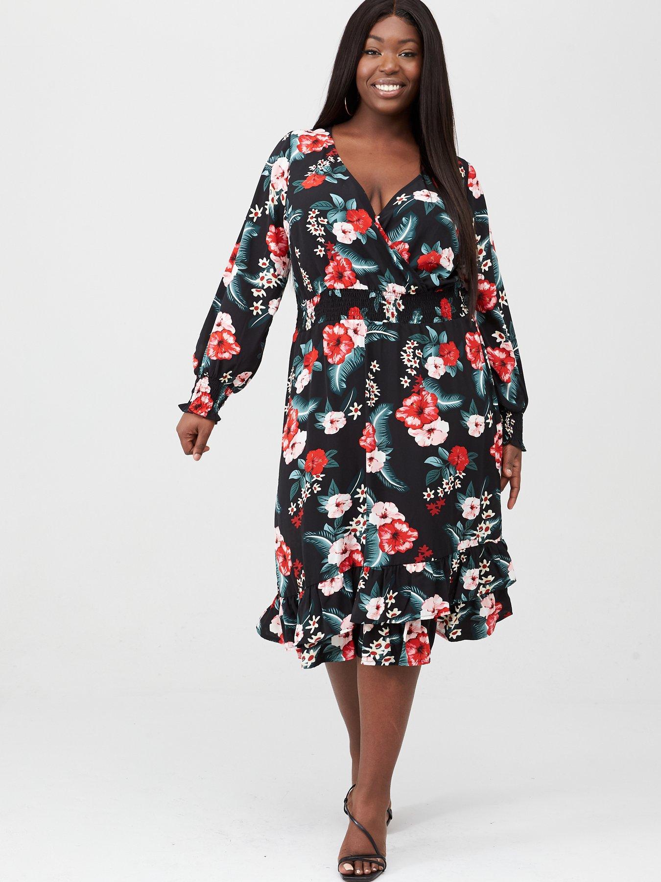 wrap dress curve