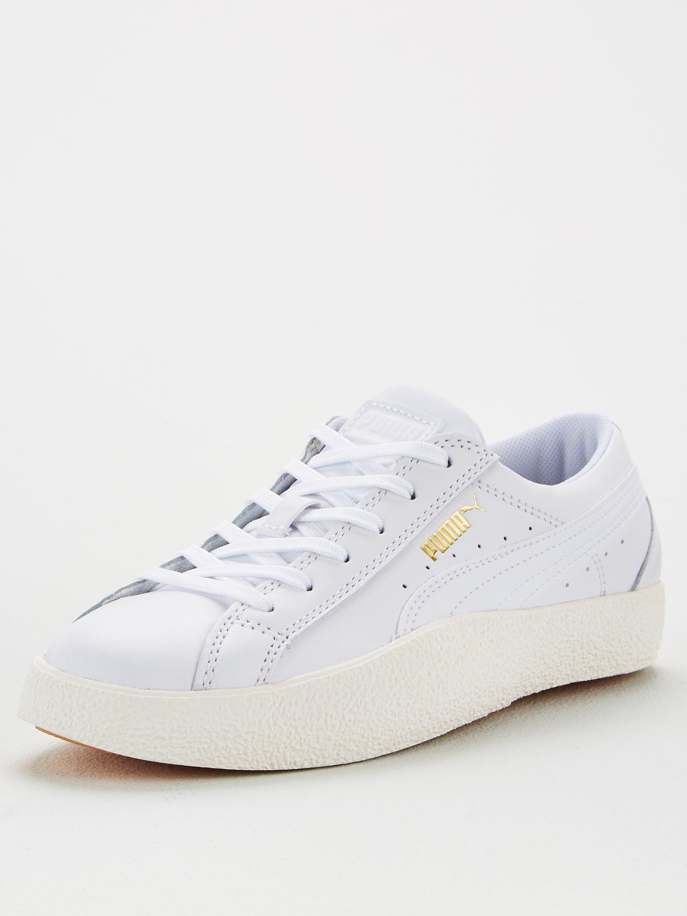 sports direct white puma trainers