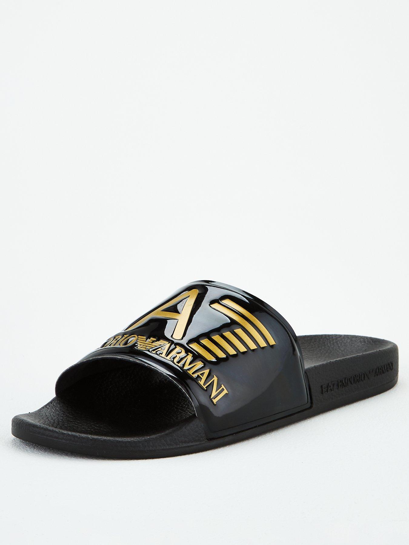 mens ea7 sliders