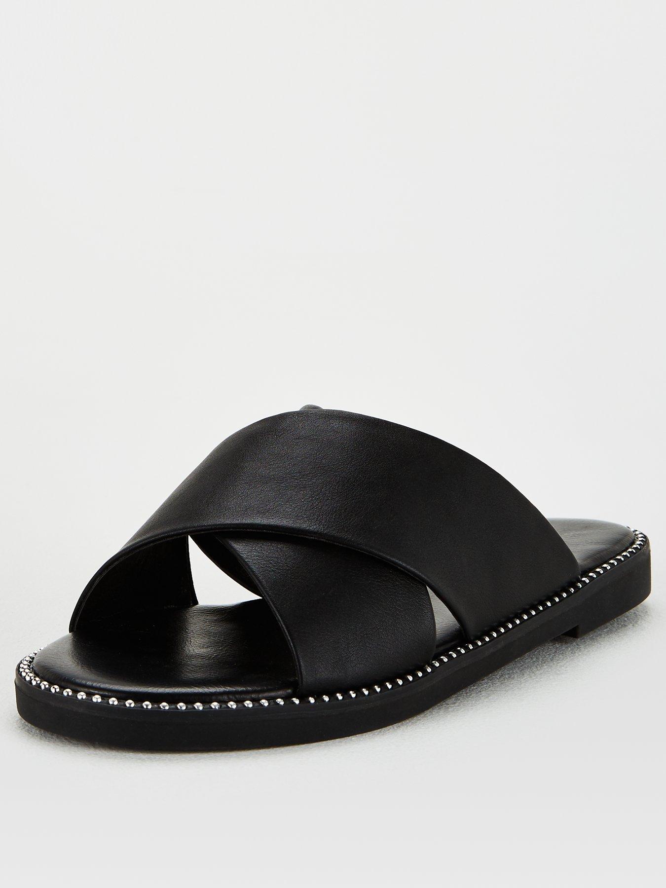 wide fit womens sliders