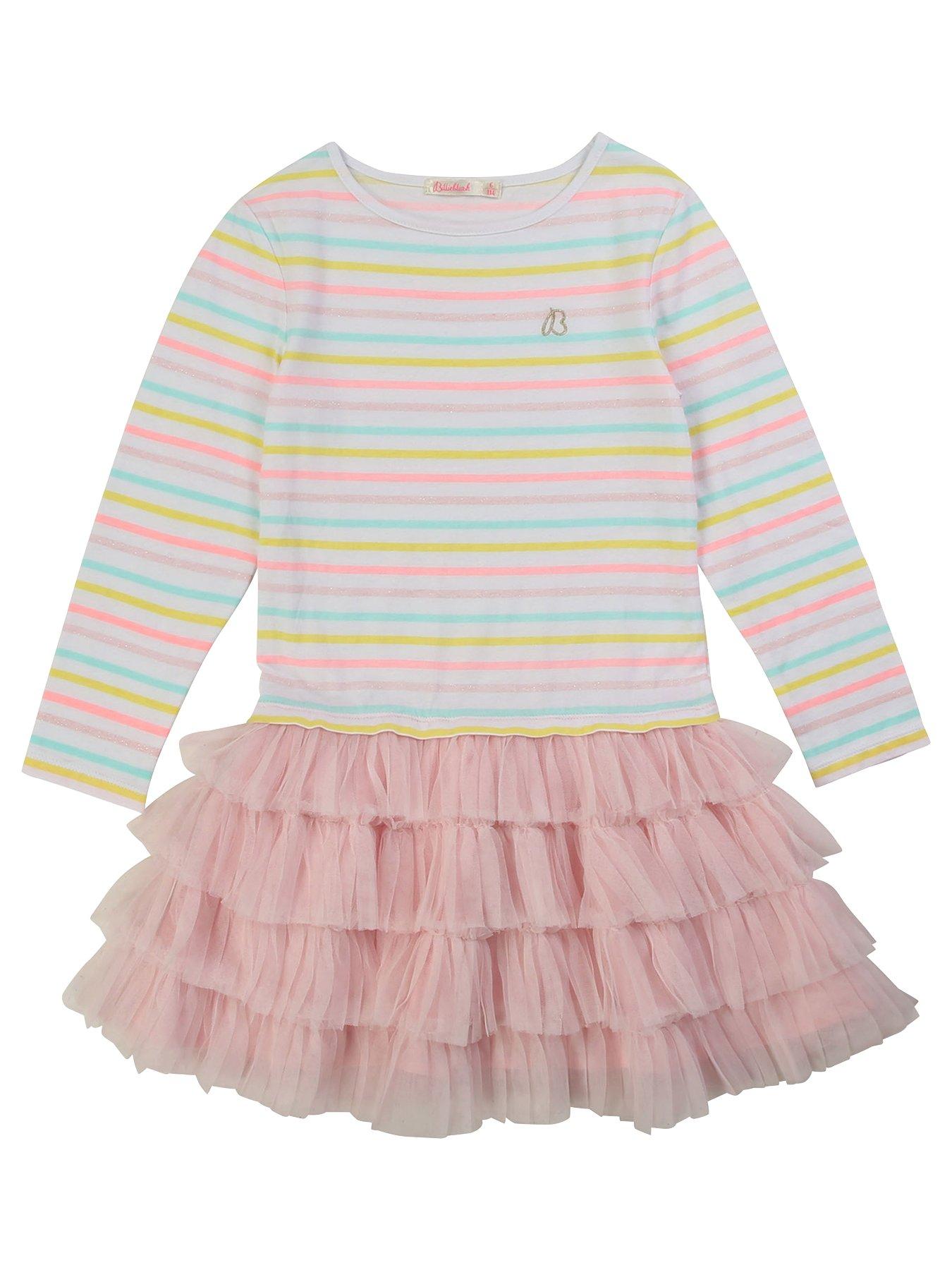 Sizes 4-16 Nono Girls Peach Chiffon Skirt