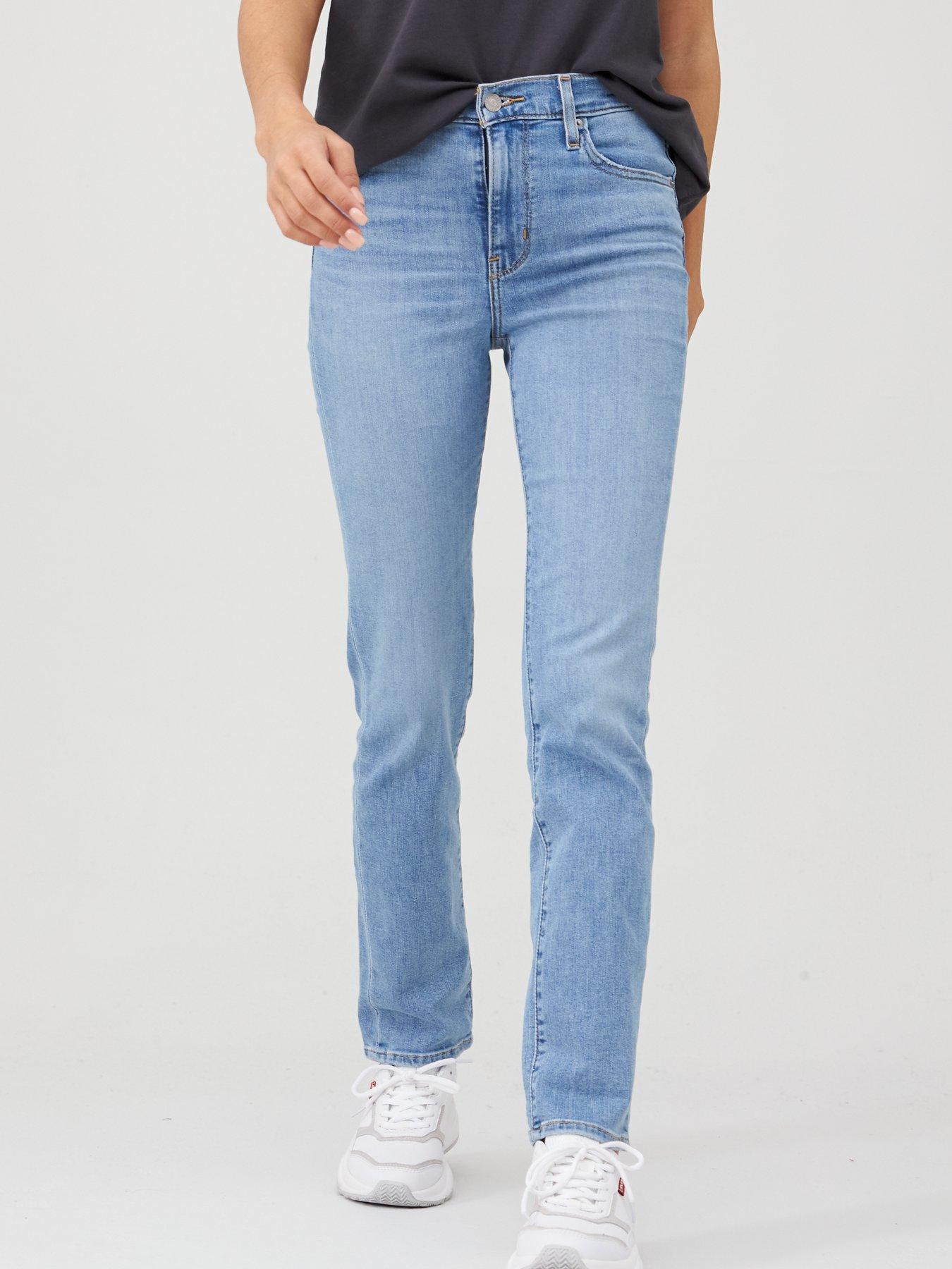 levi's 701 highrise straight jeans