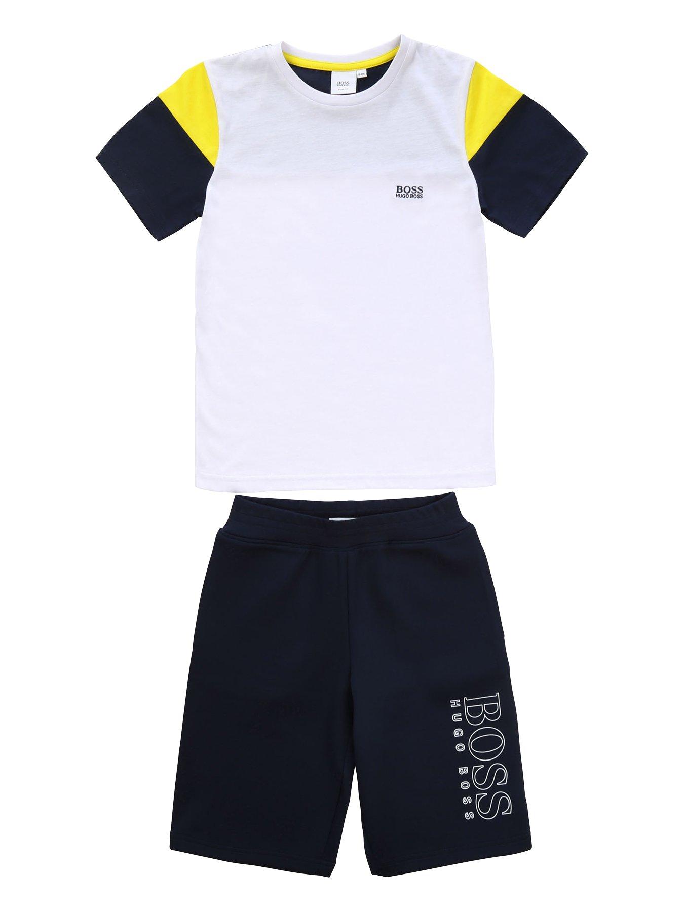 boss t shirt and shorts