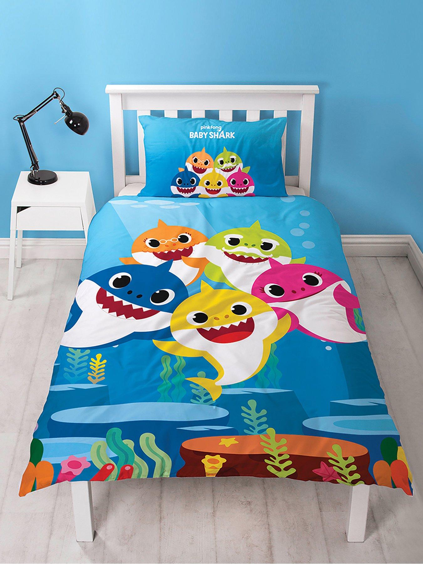 Baby Shark Underwater Single Duvet Cover Set Littlewoodsireland Ie