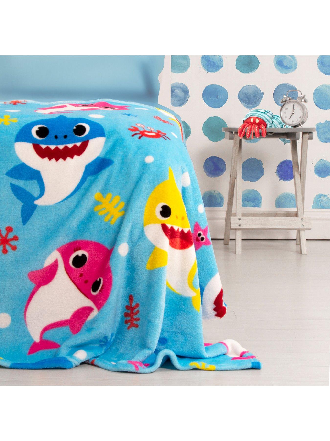 baby shark plush blanket