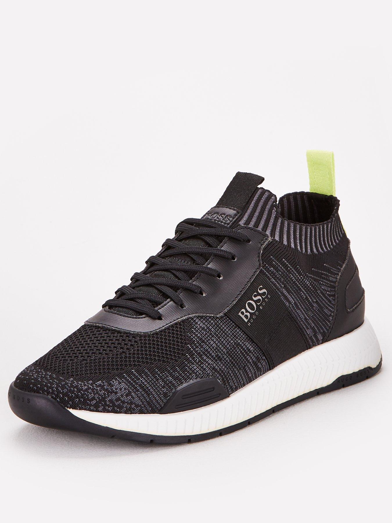 hugo boss titanium trainers black