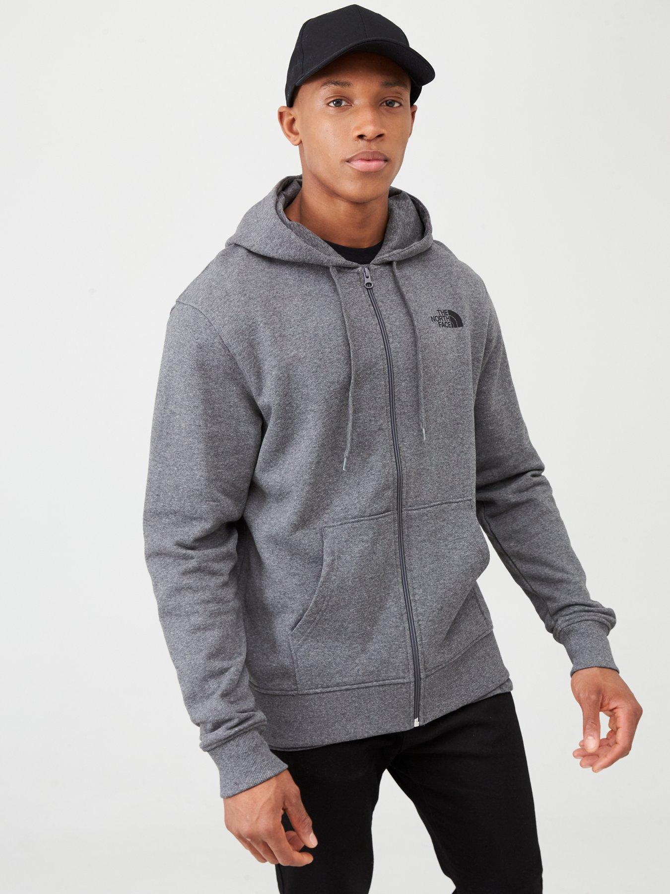 north face open gate hoodie grey