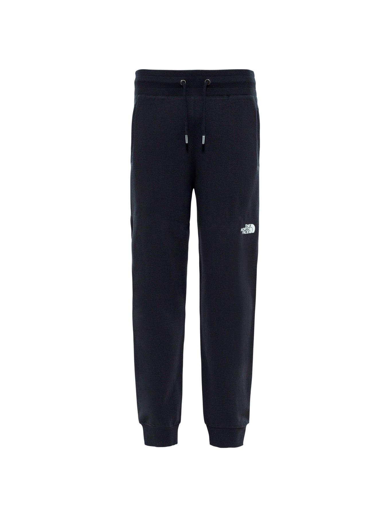 mens black north face tracksuit bottoms