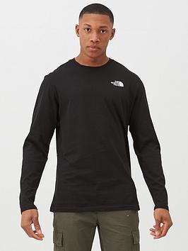 the-north-face-long-sleeve-red-box-t-shirt-blackred
