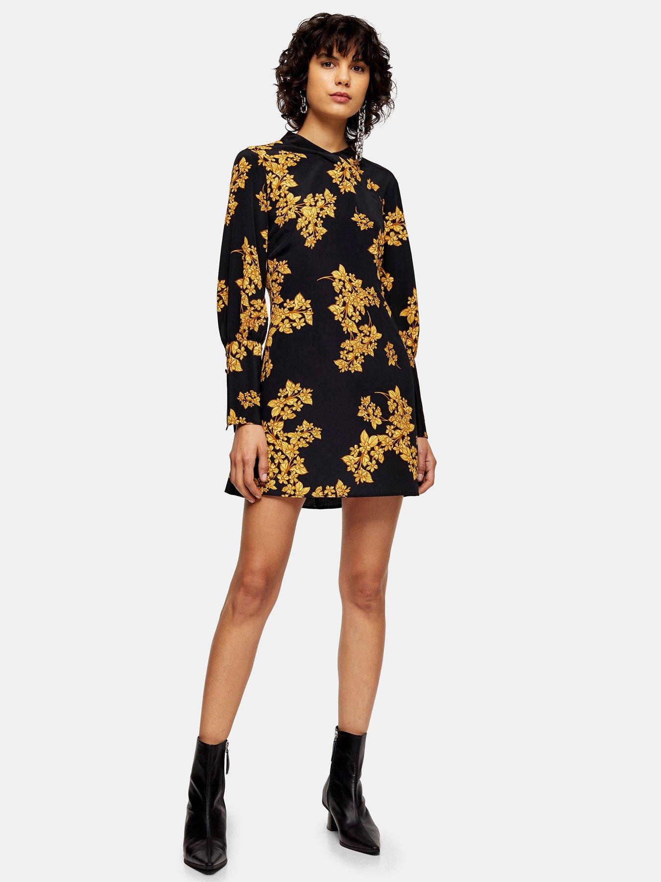 evening bloom mini dress