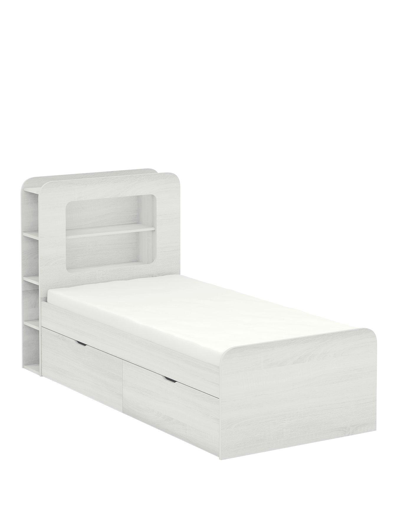 Aspen Kids Storage Bed Frame White Littlewoodsireland Ie