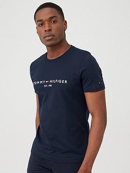 tommy-hilfiger-core-logo-t-shirt-navy