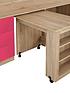 mico-mid-sleeper-bed-with-pull-out-desk-andnbspstorage-oak-effectpinkoutfit