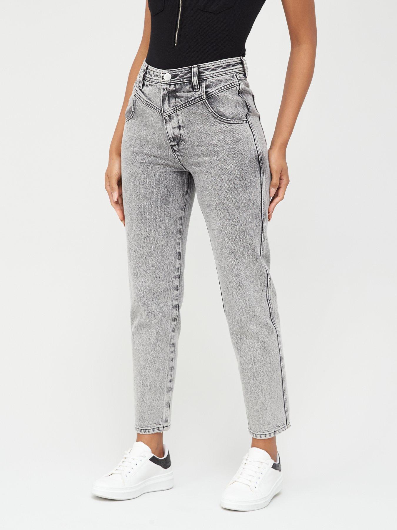 acid wash jeans black