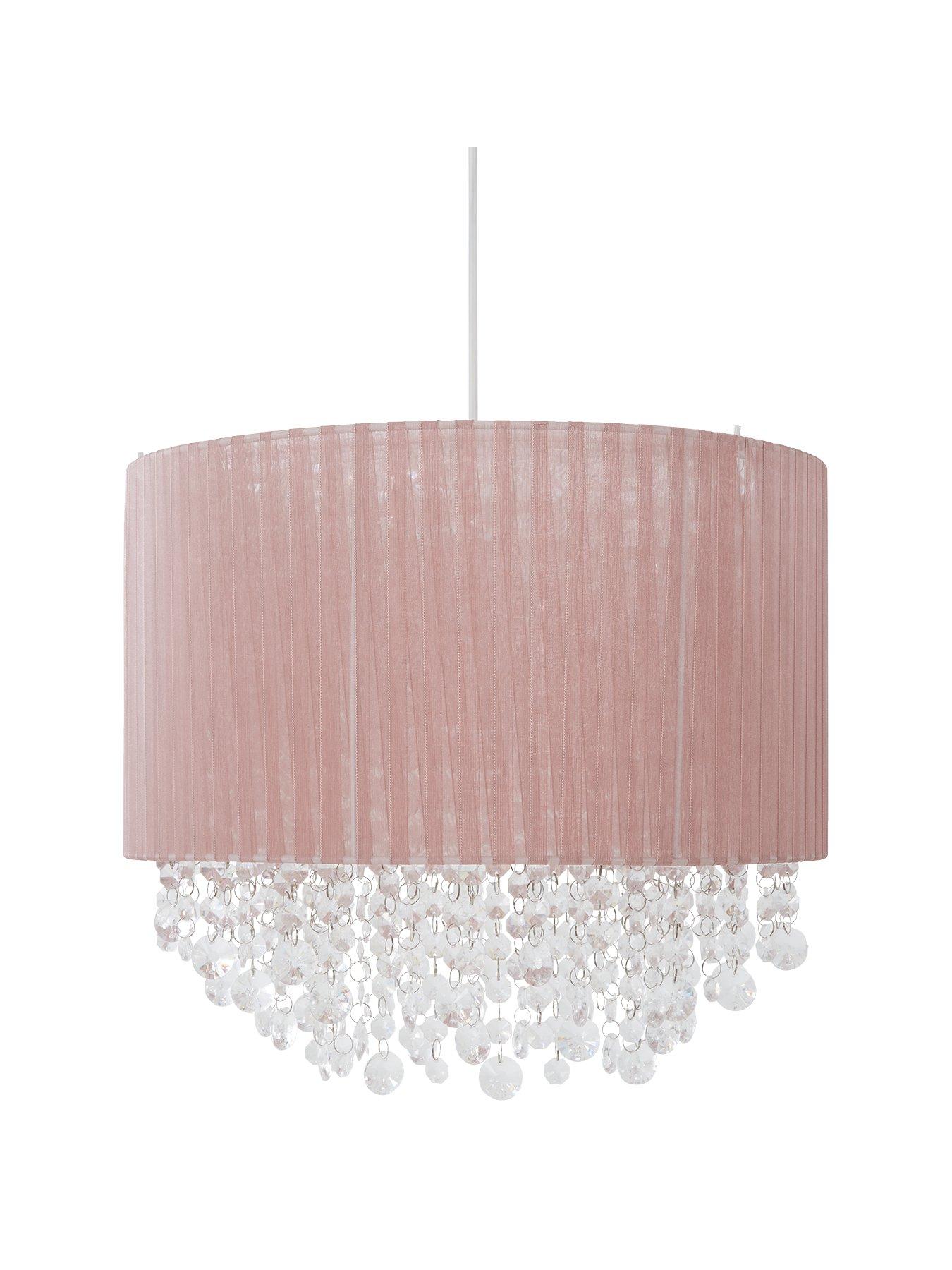 light pink lamp shade for nursery