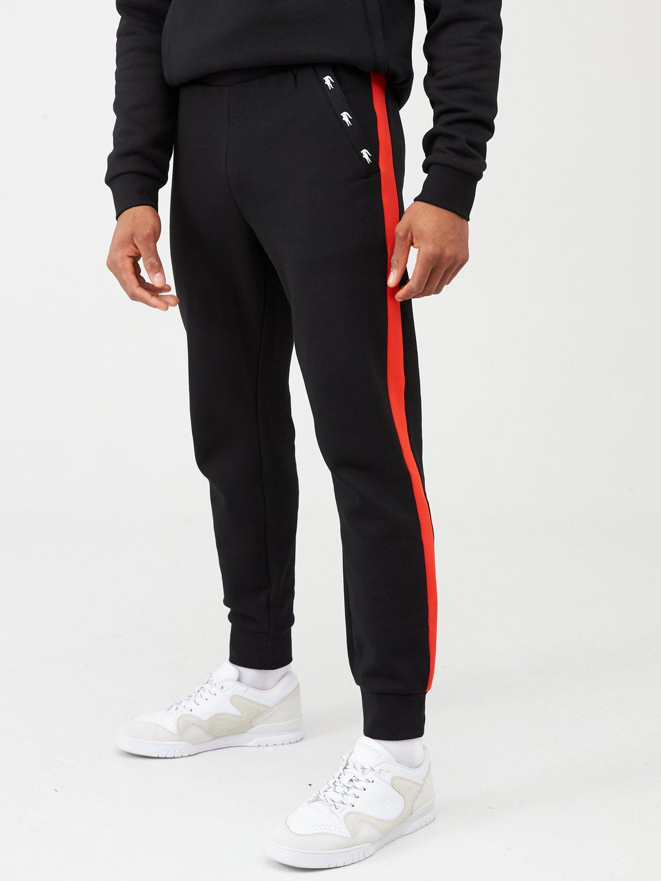 lacoste tape joggers