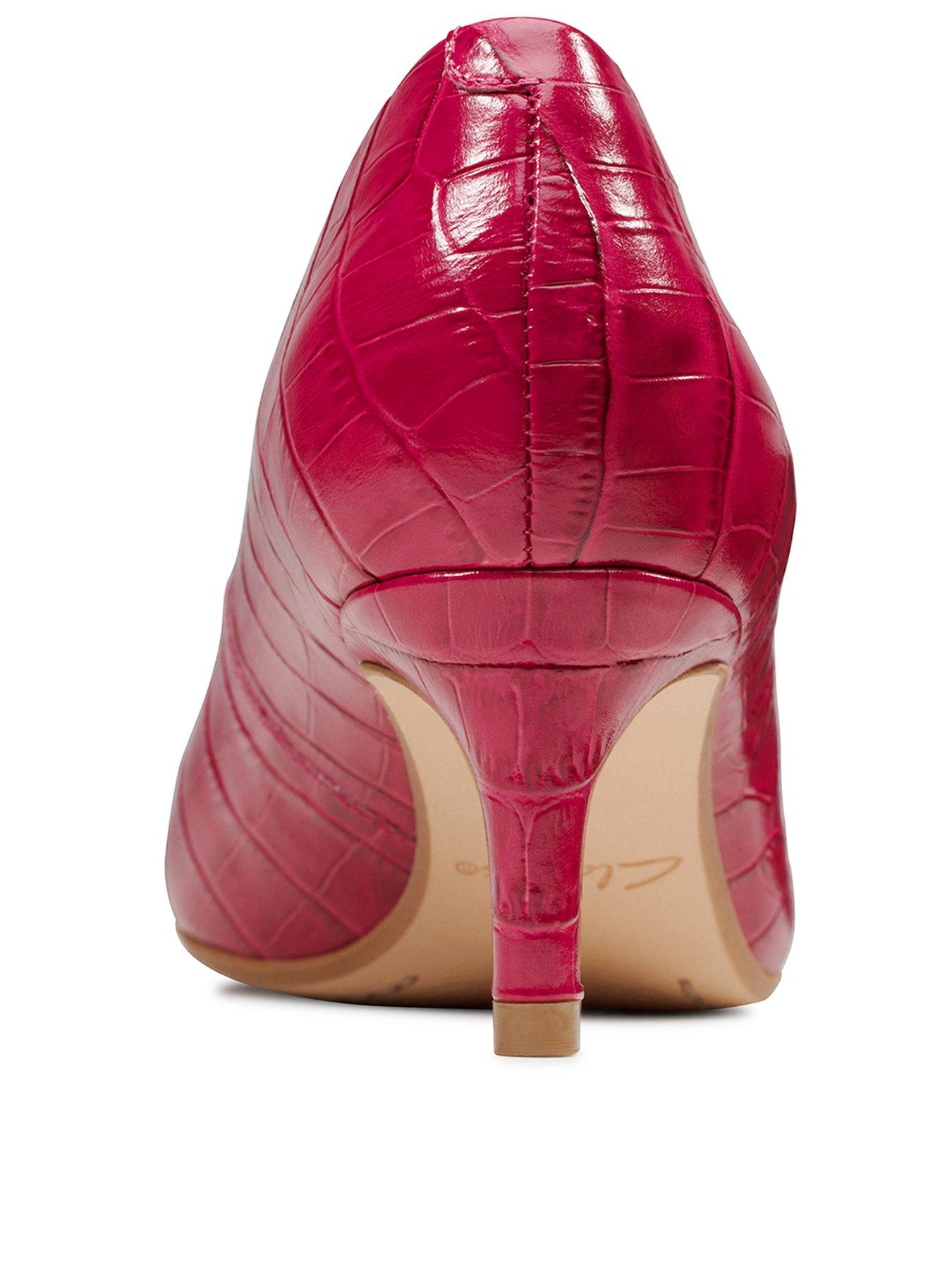 clarks fuchsia shoes