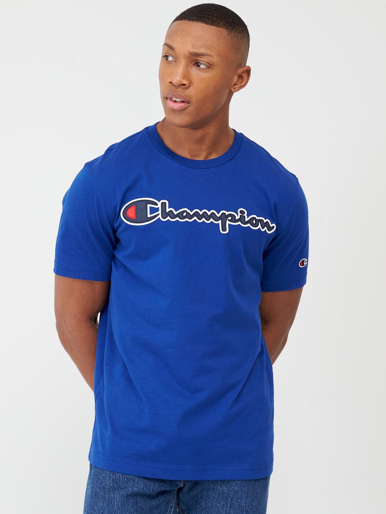 champions blue shirt