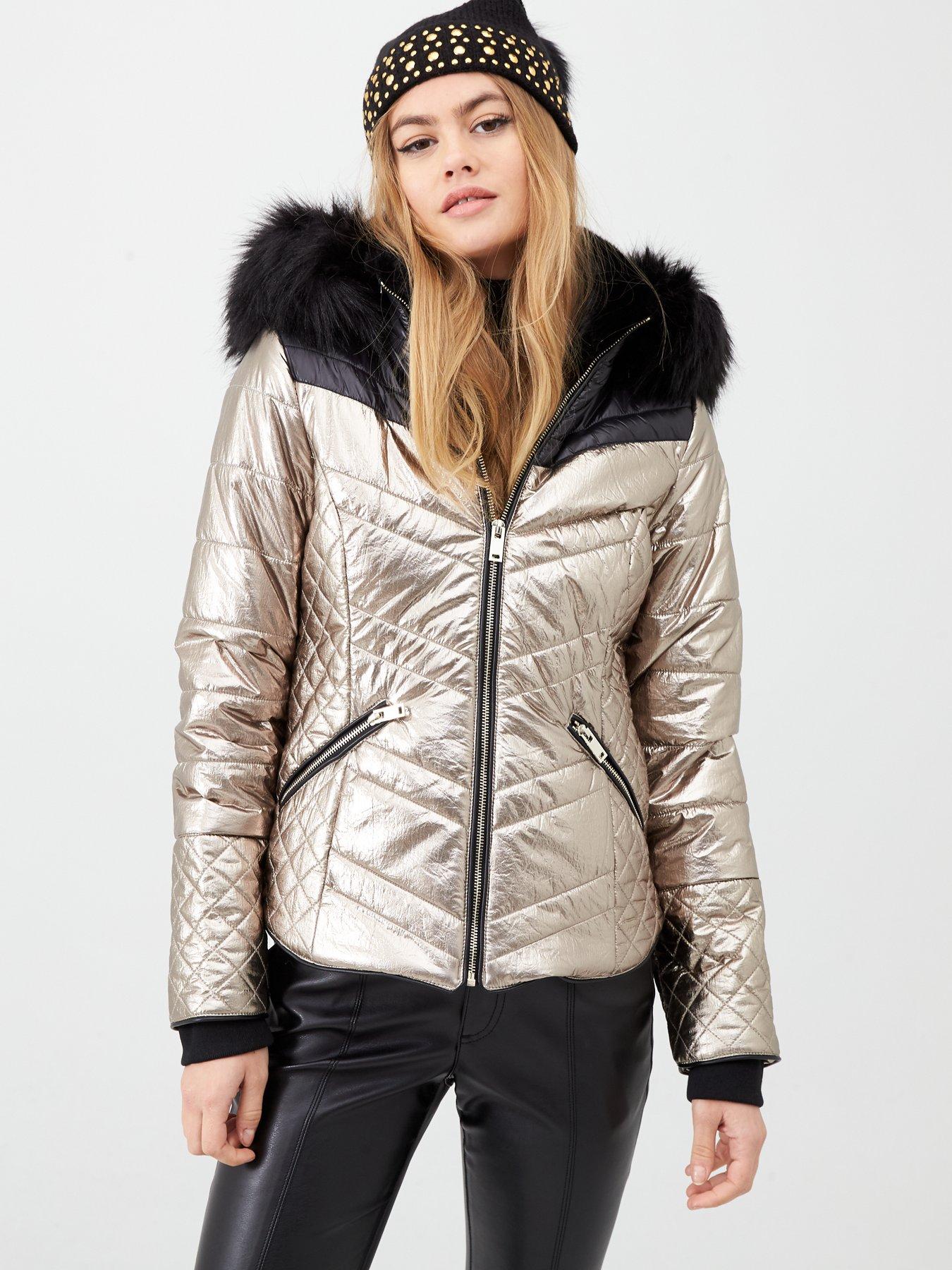 river island hooded coat