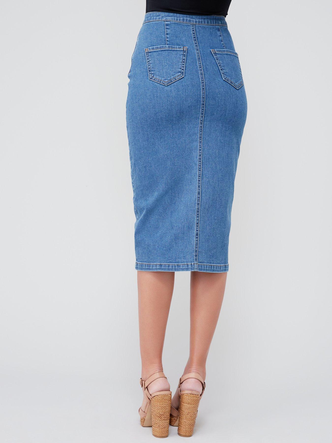 michelle keegan denim skirt