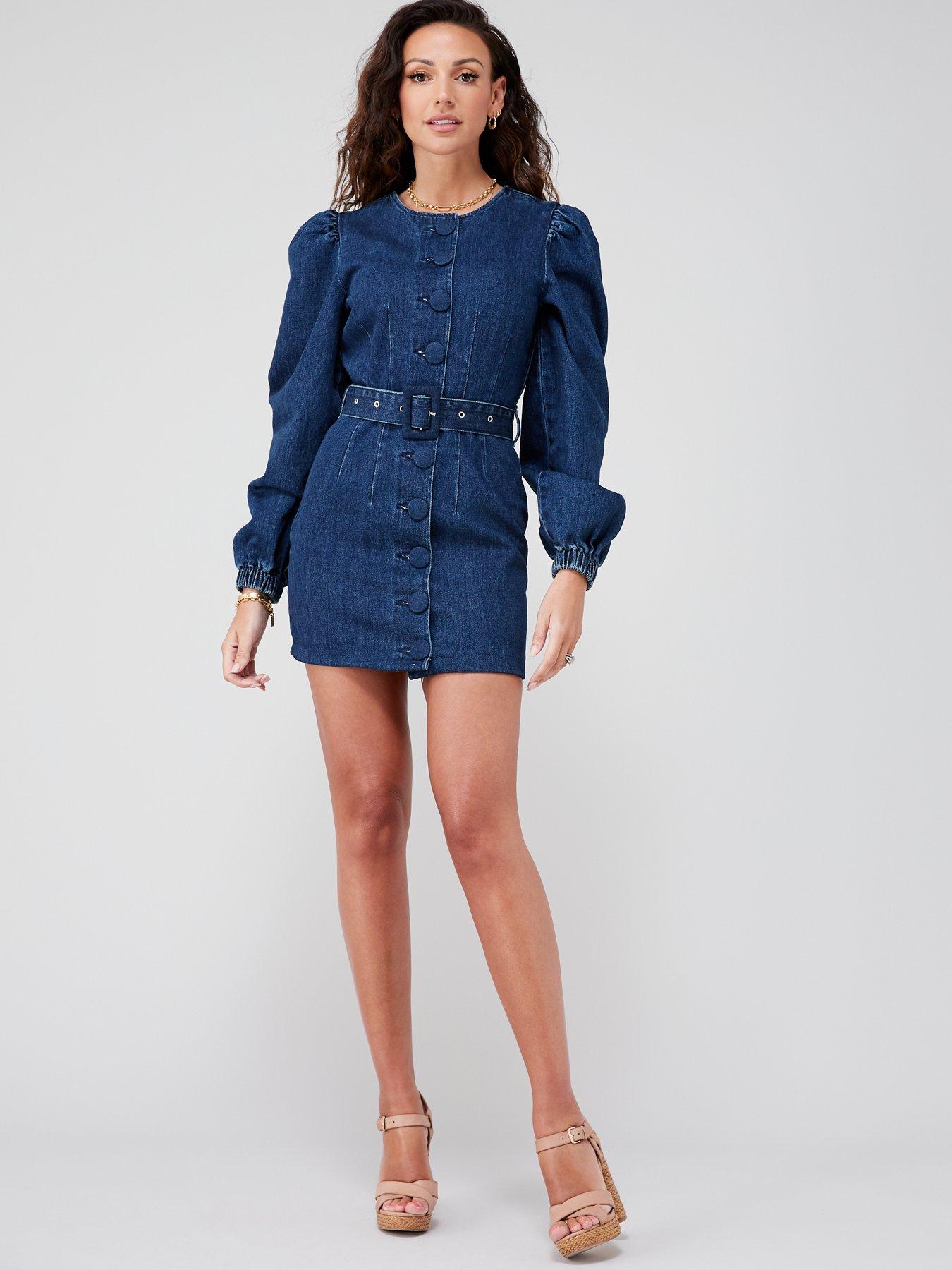 michelle keegan denim dress next