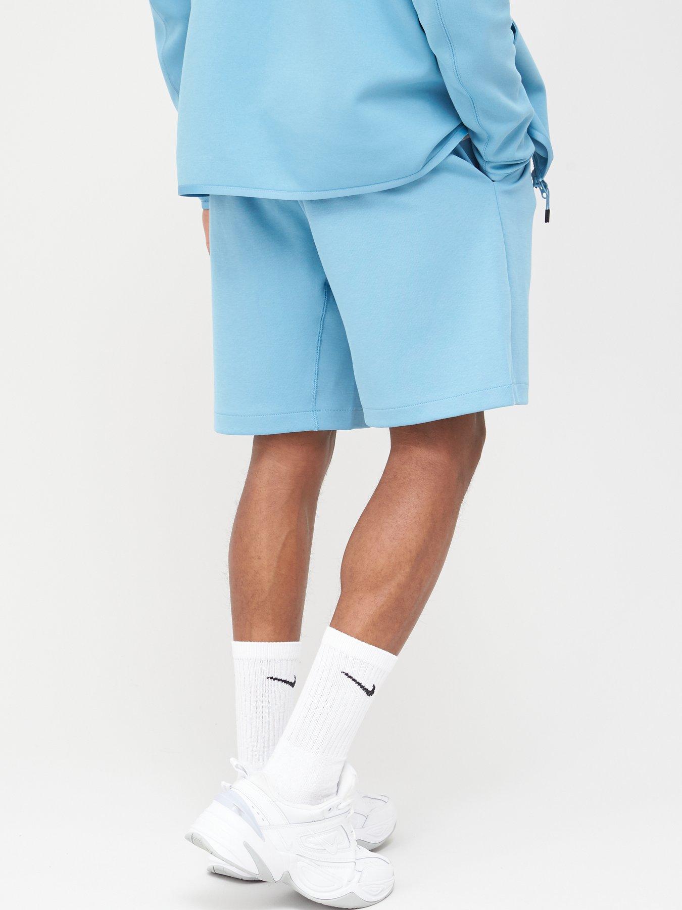 nike tech shorts blue