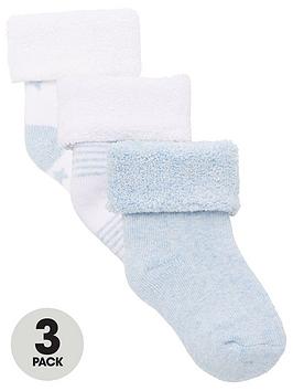 v-by-very-baby-boy-3-pack-little-star-terry-socks-blue