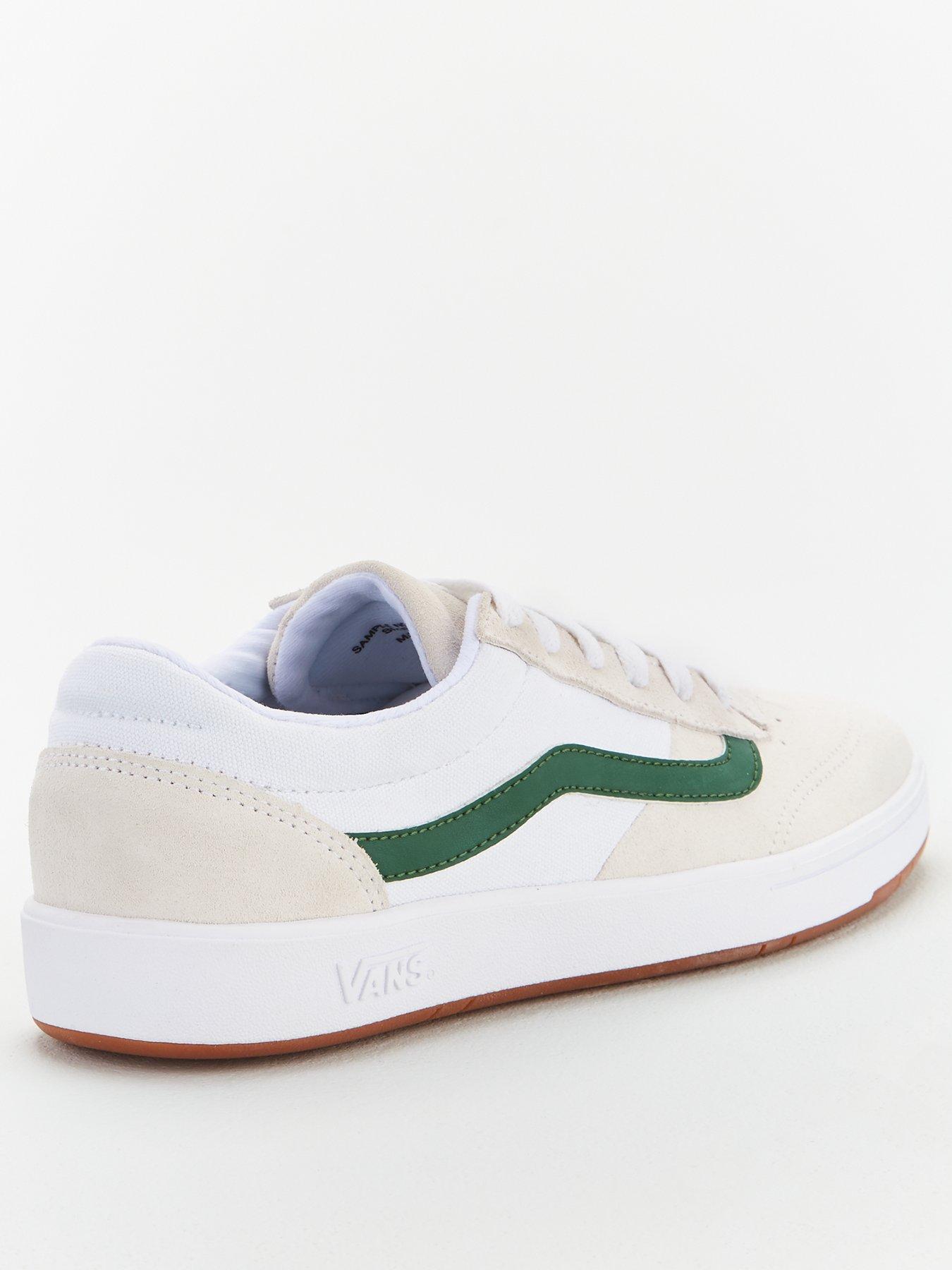 vans cruze white green