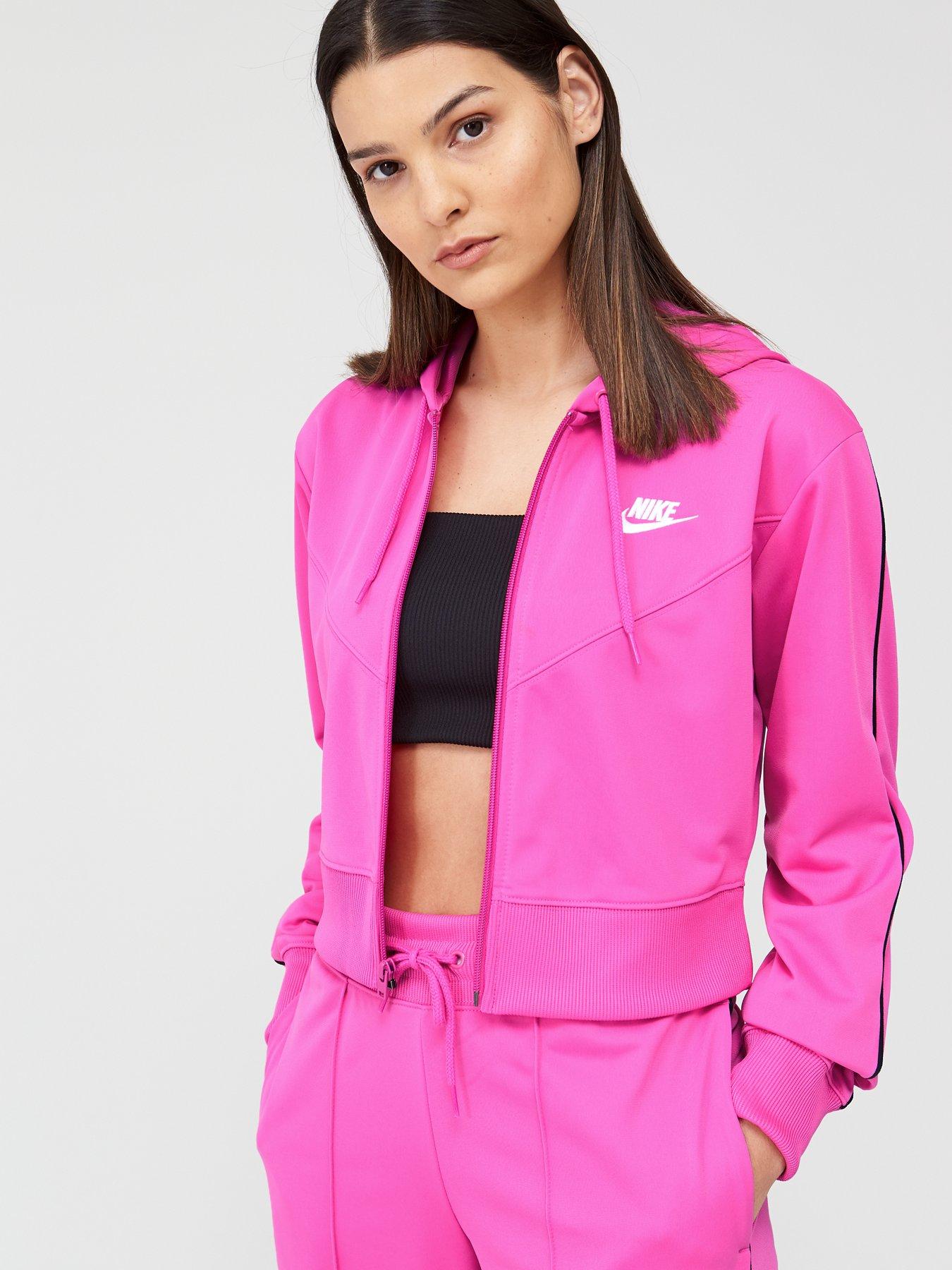 nike pink tracksuit womens