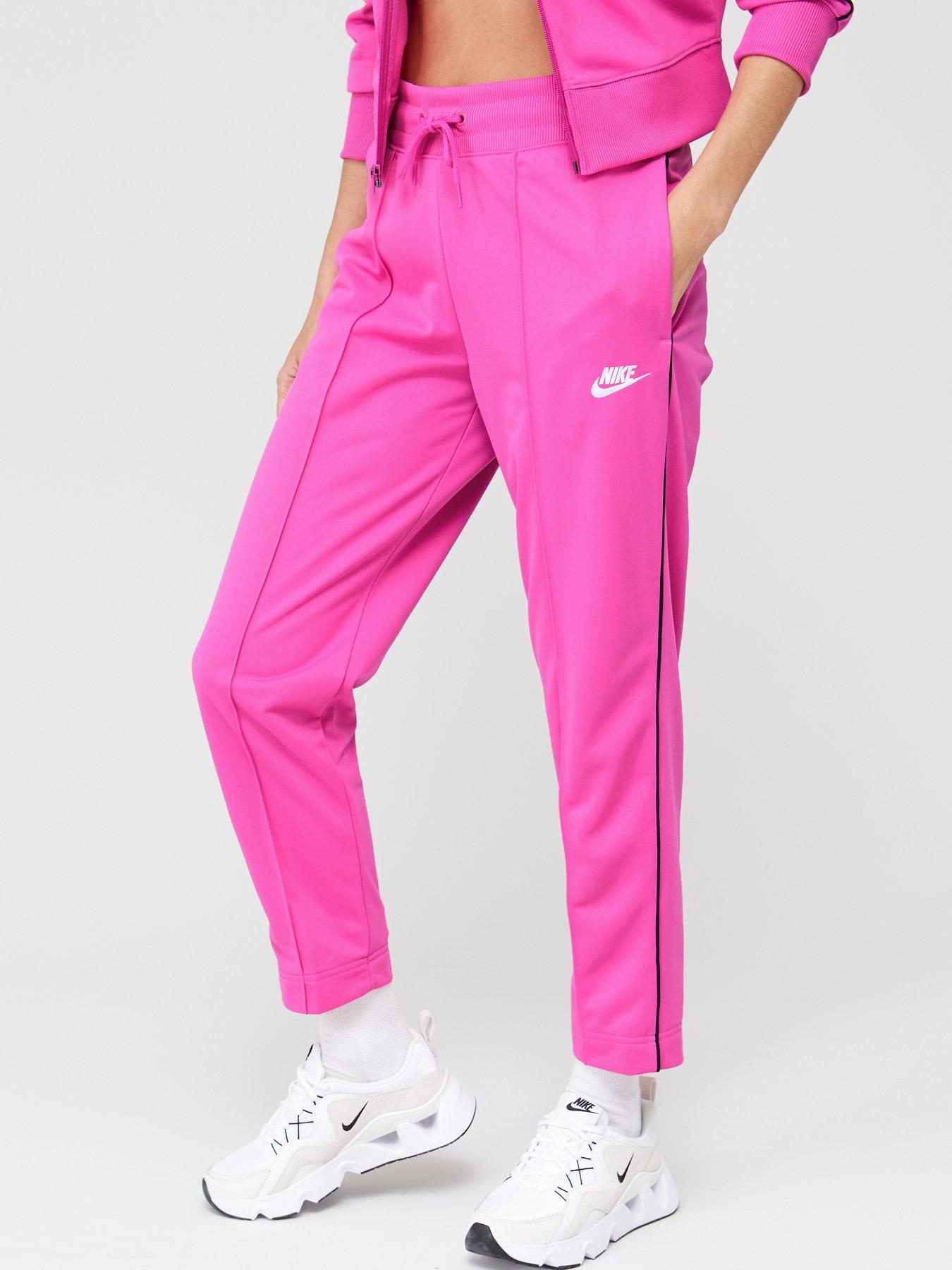 nike pink track pants