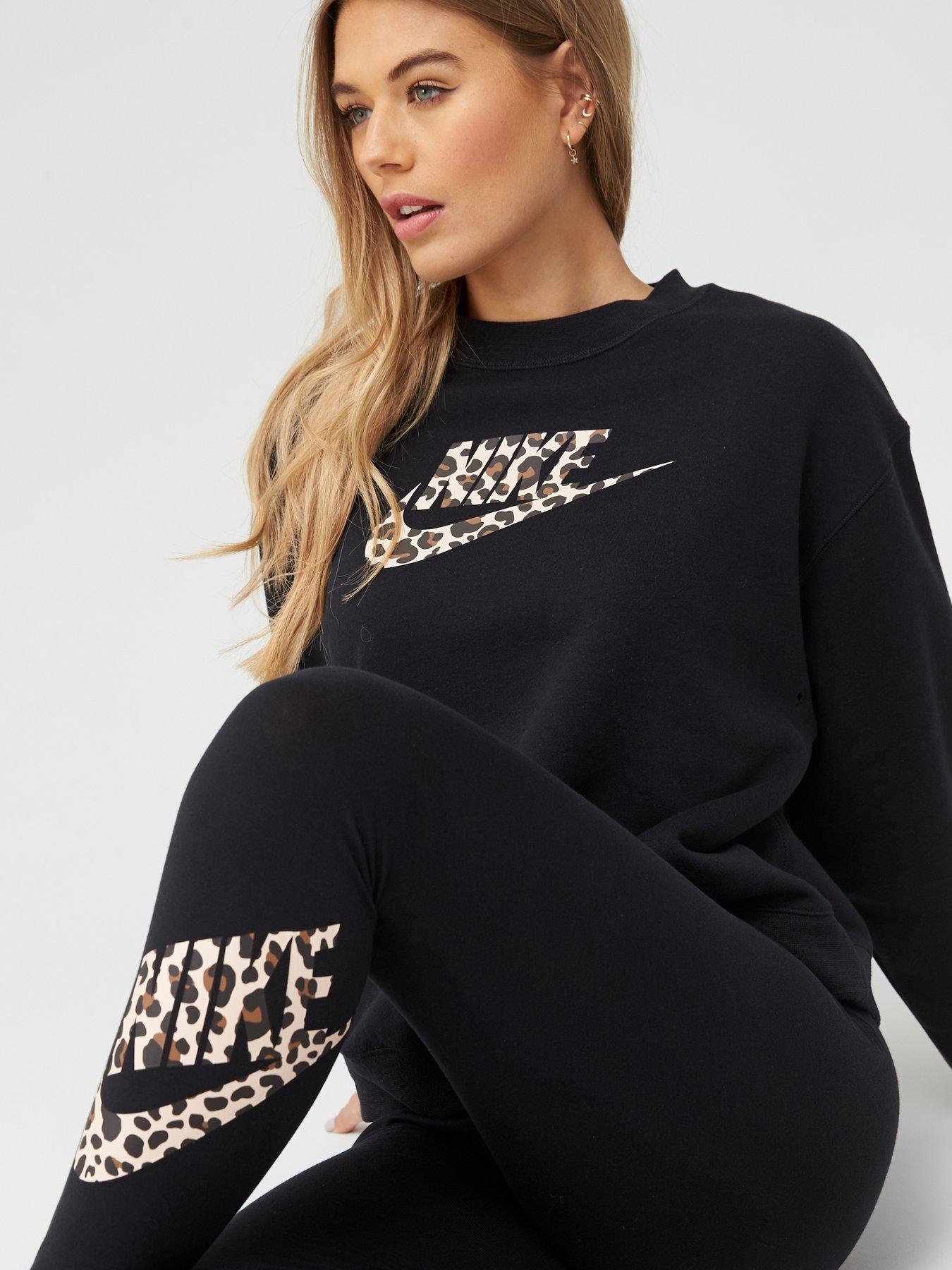 nike leopard print sweater