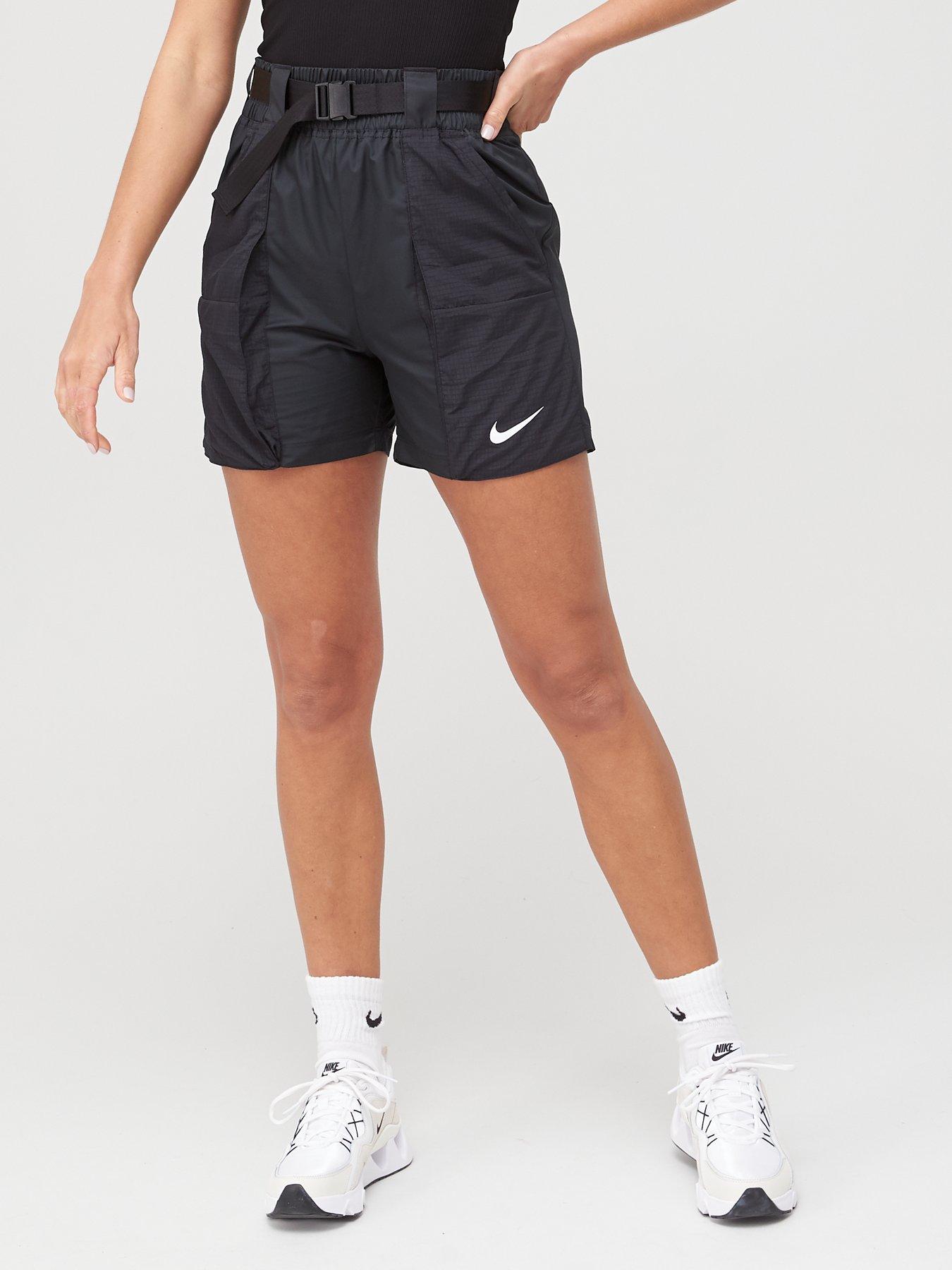 nike swoosh woven shorts womens