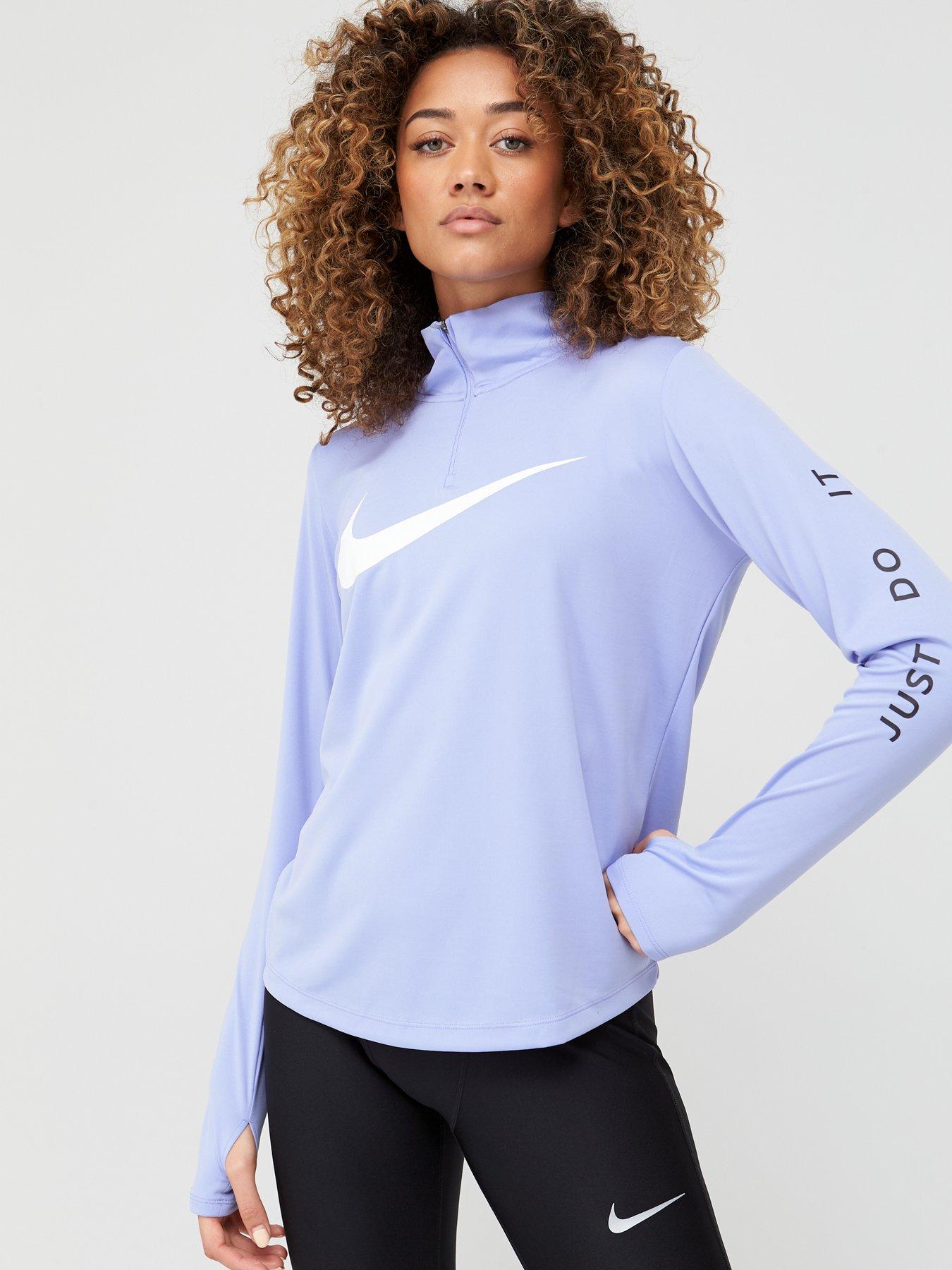 nike running repeat swoosh top