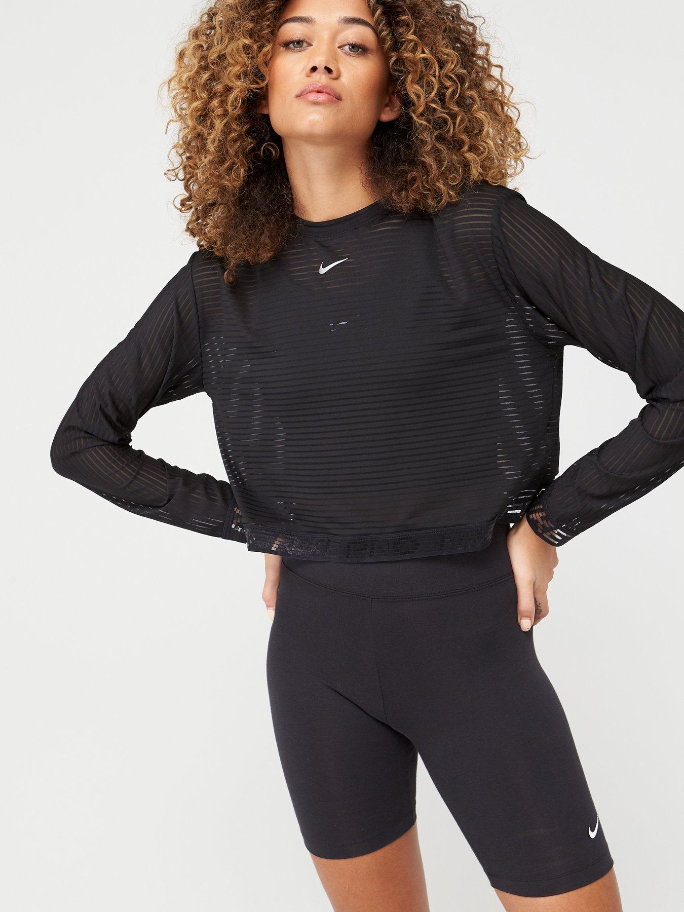 nike pro mesh top