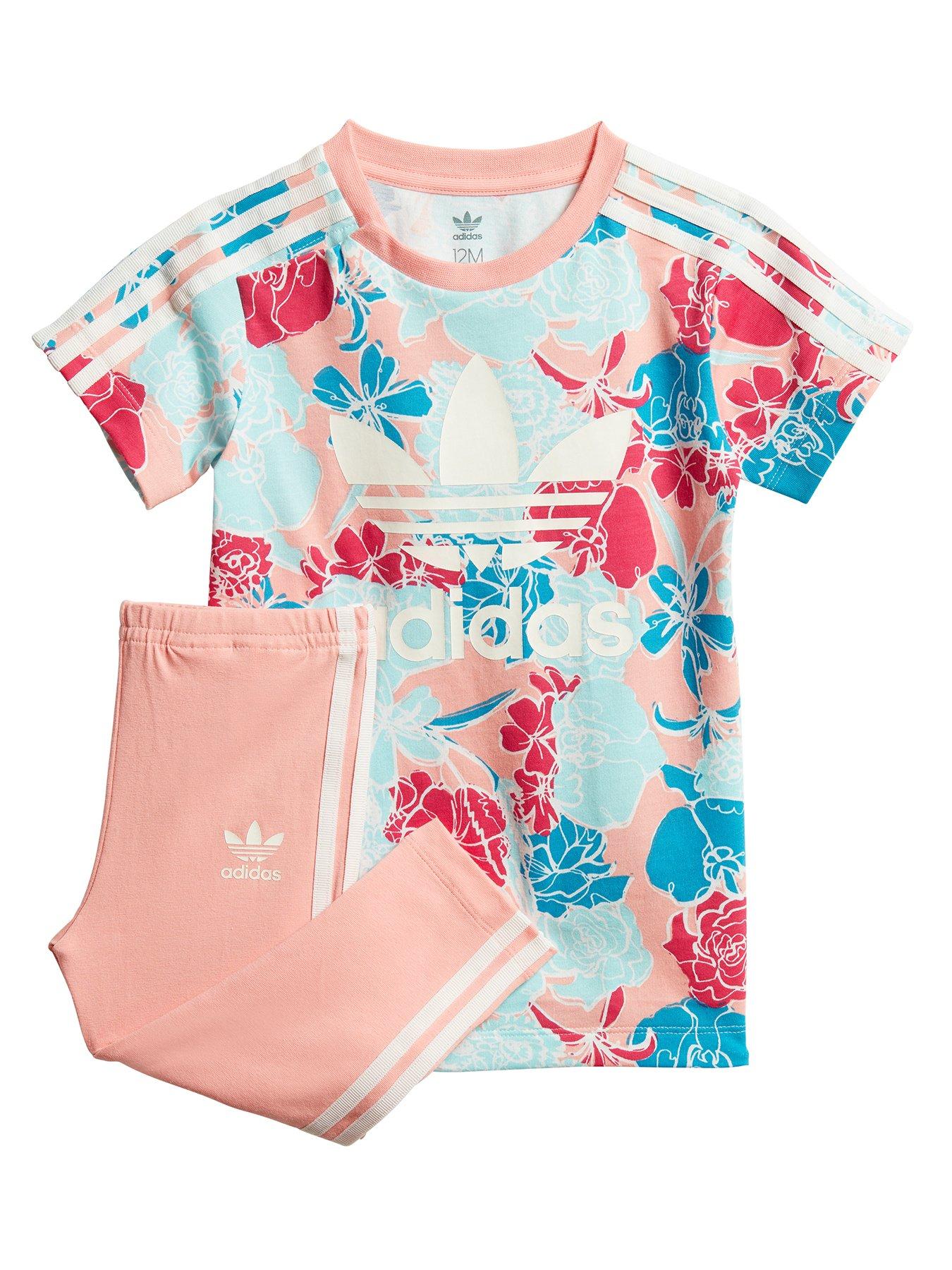 adidas crop top and leggings set