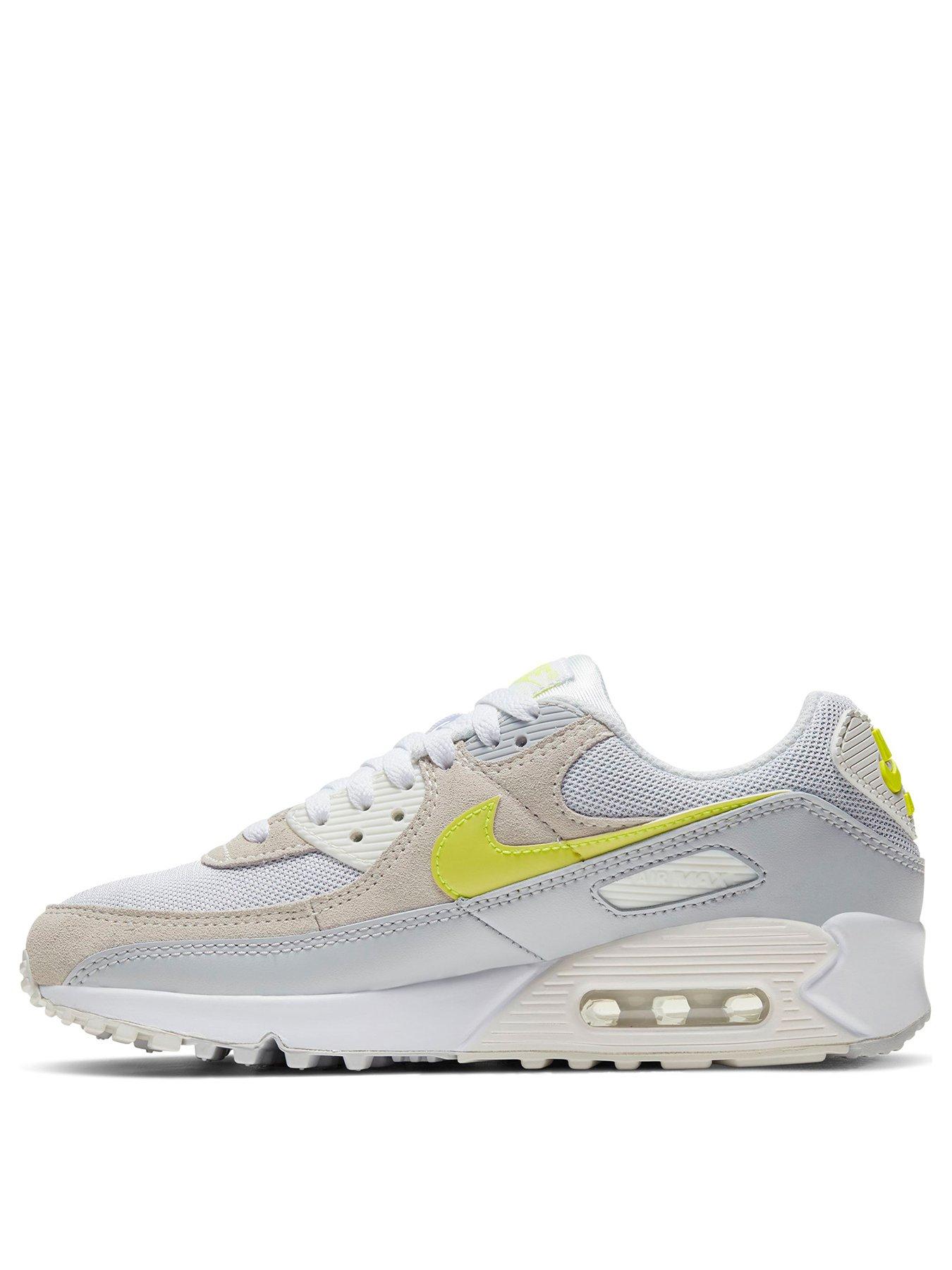 nike air max white and yellow 