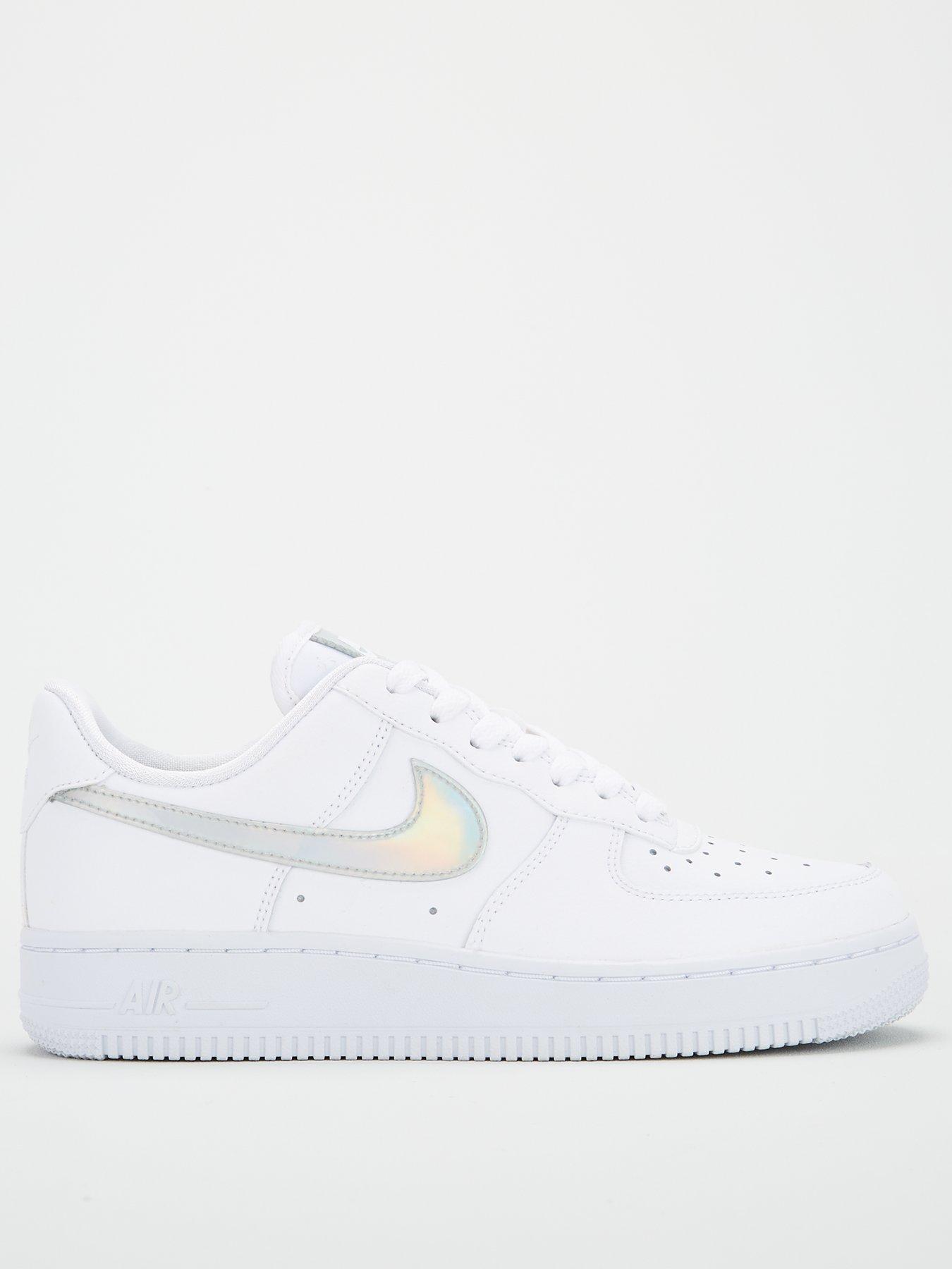 air force 1 white silver