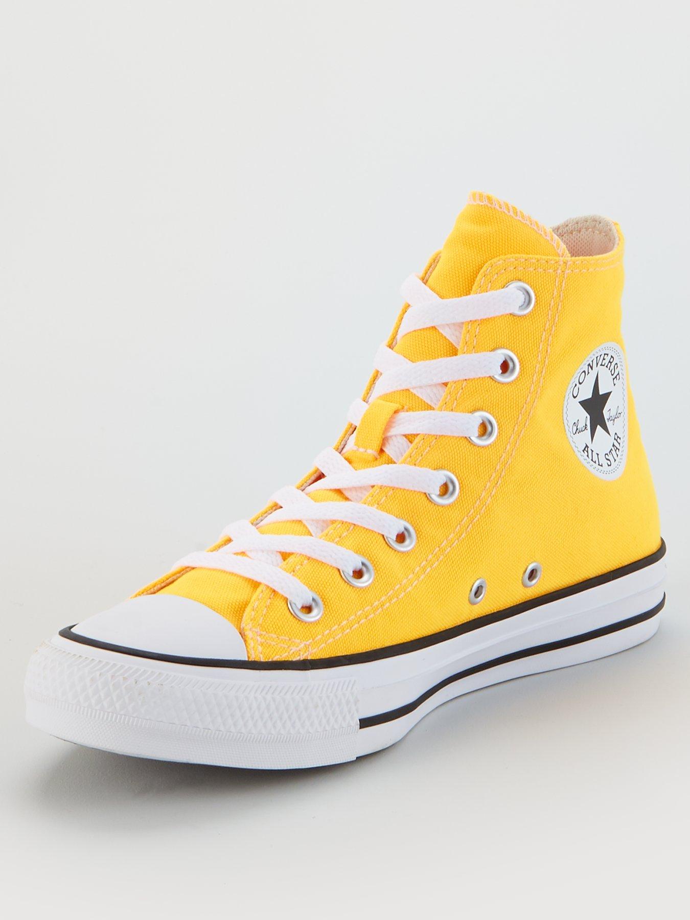 yellow all star converse womens