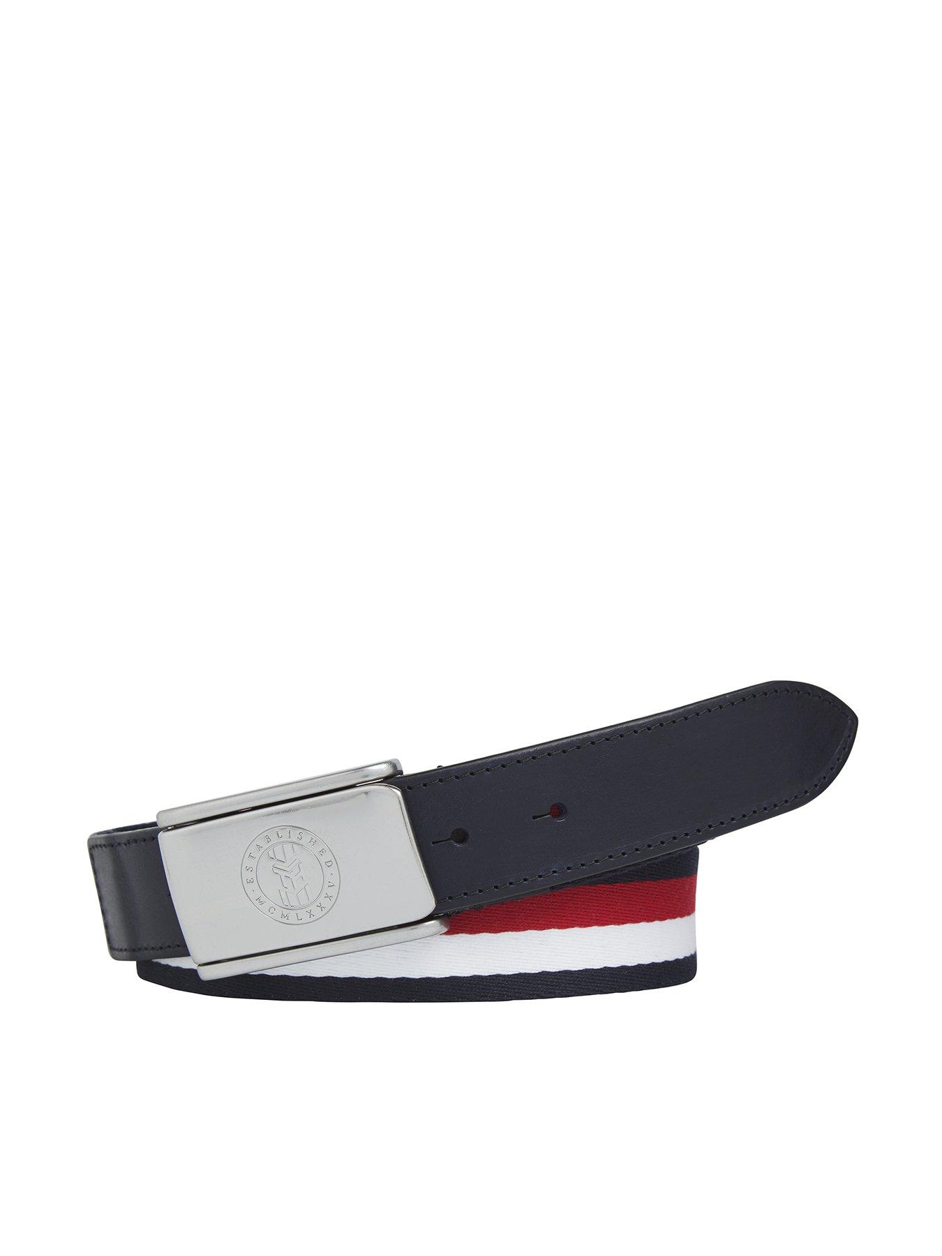 tommy hilfiger plaque belt