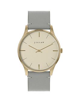 jigsaw-jigsaw-champagne-and-gold-detail-dial-grey-leather-strap-ladies-watch