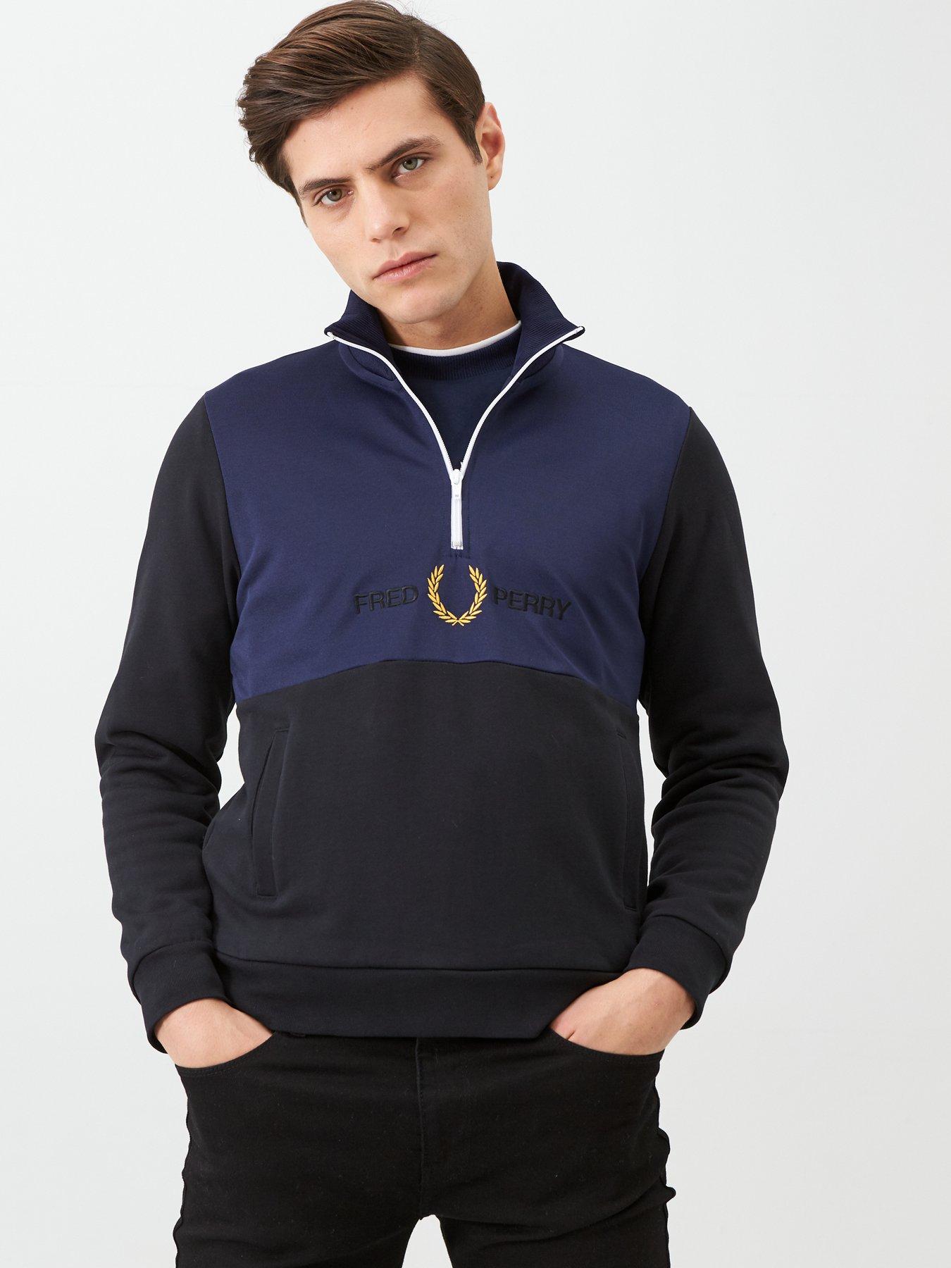 fred perry half zip track jacket