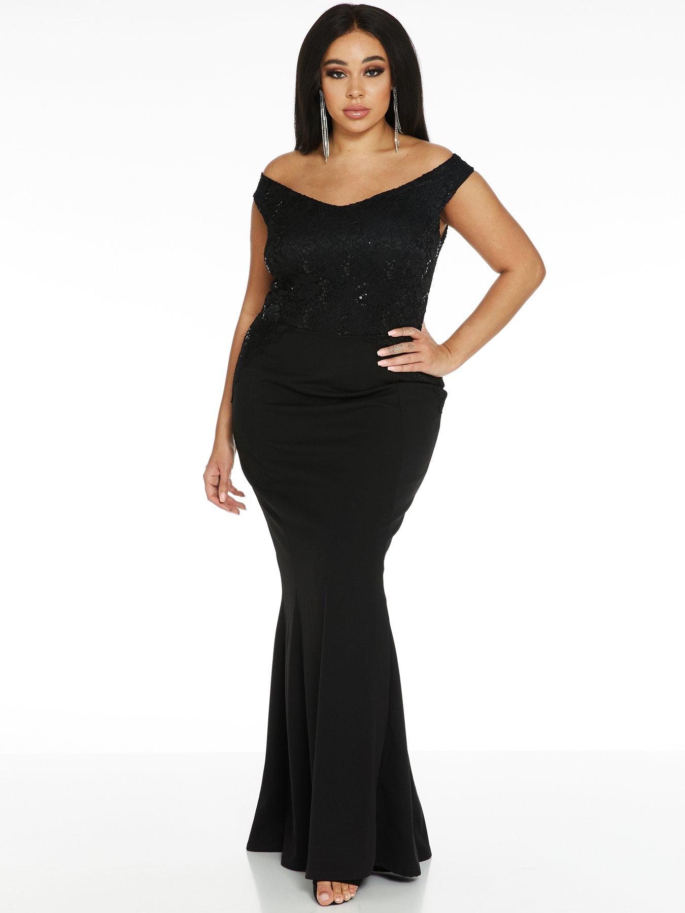 quiz curve maxi dress