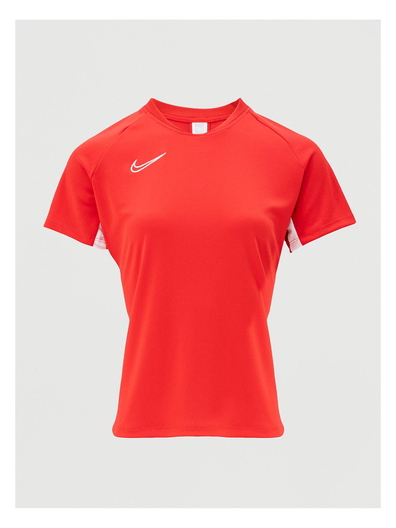 nike women's plus red animal print crew tee