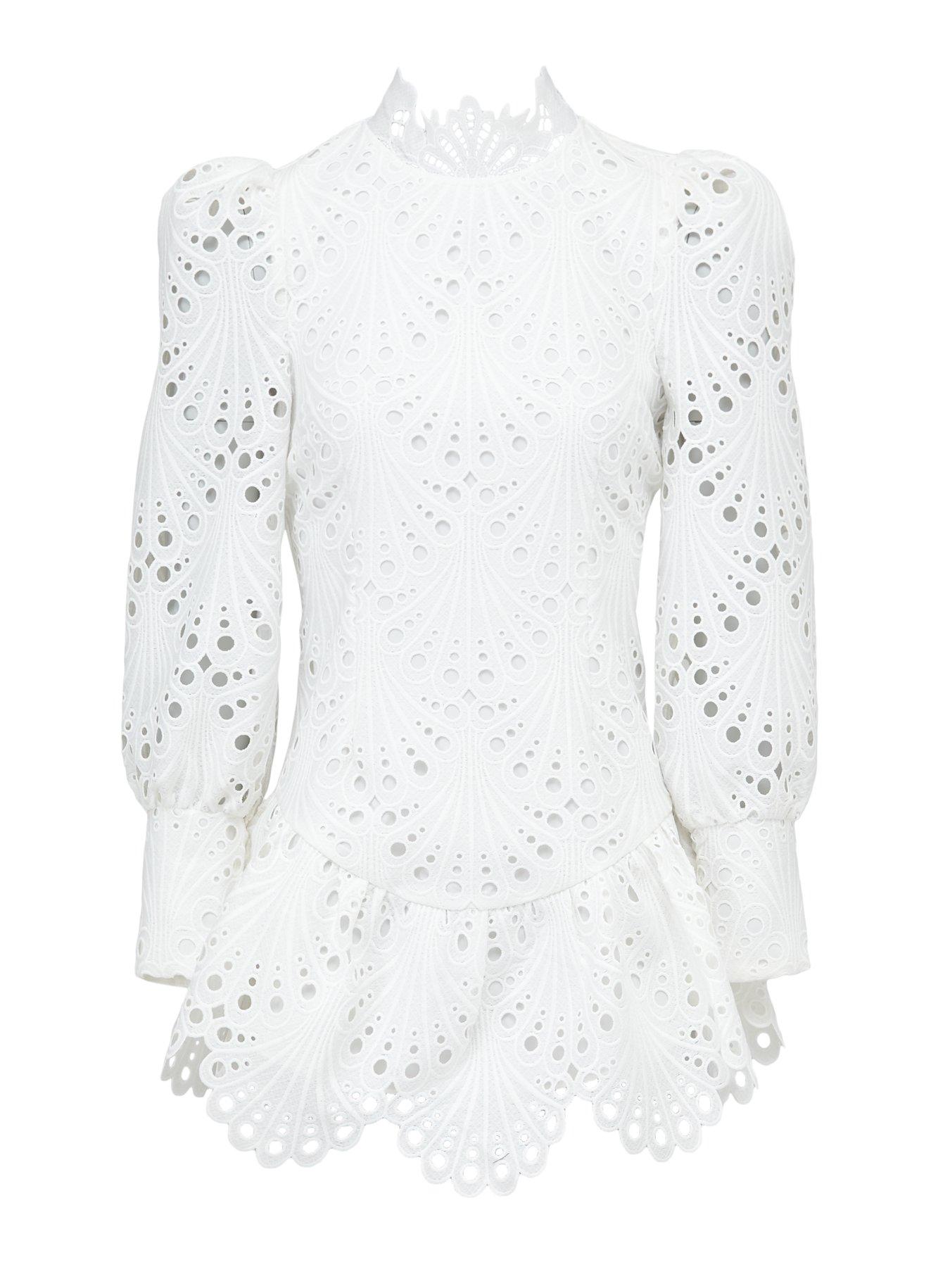 michelle keegan white lace dress