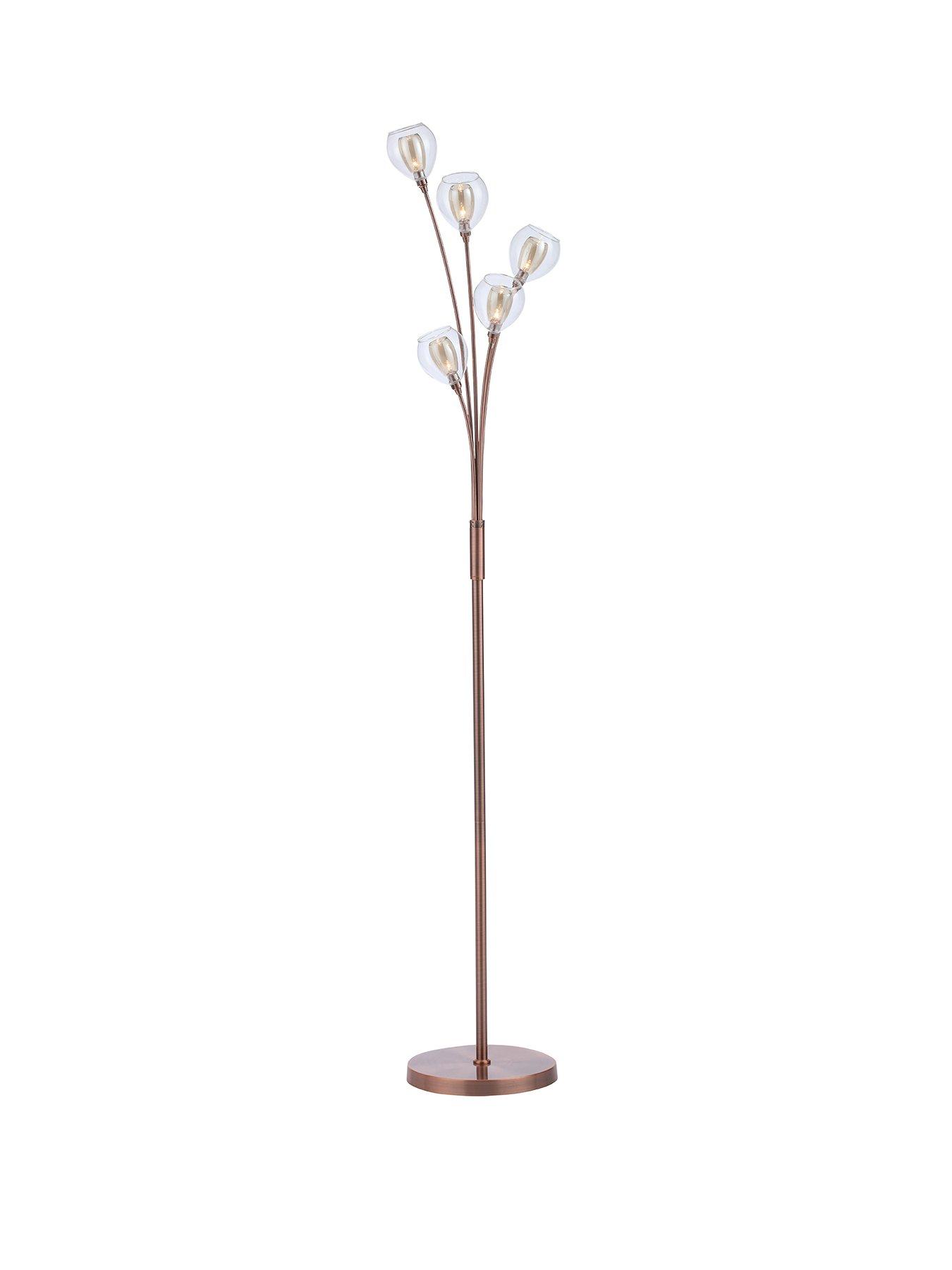 copper uplighter floor lamp