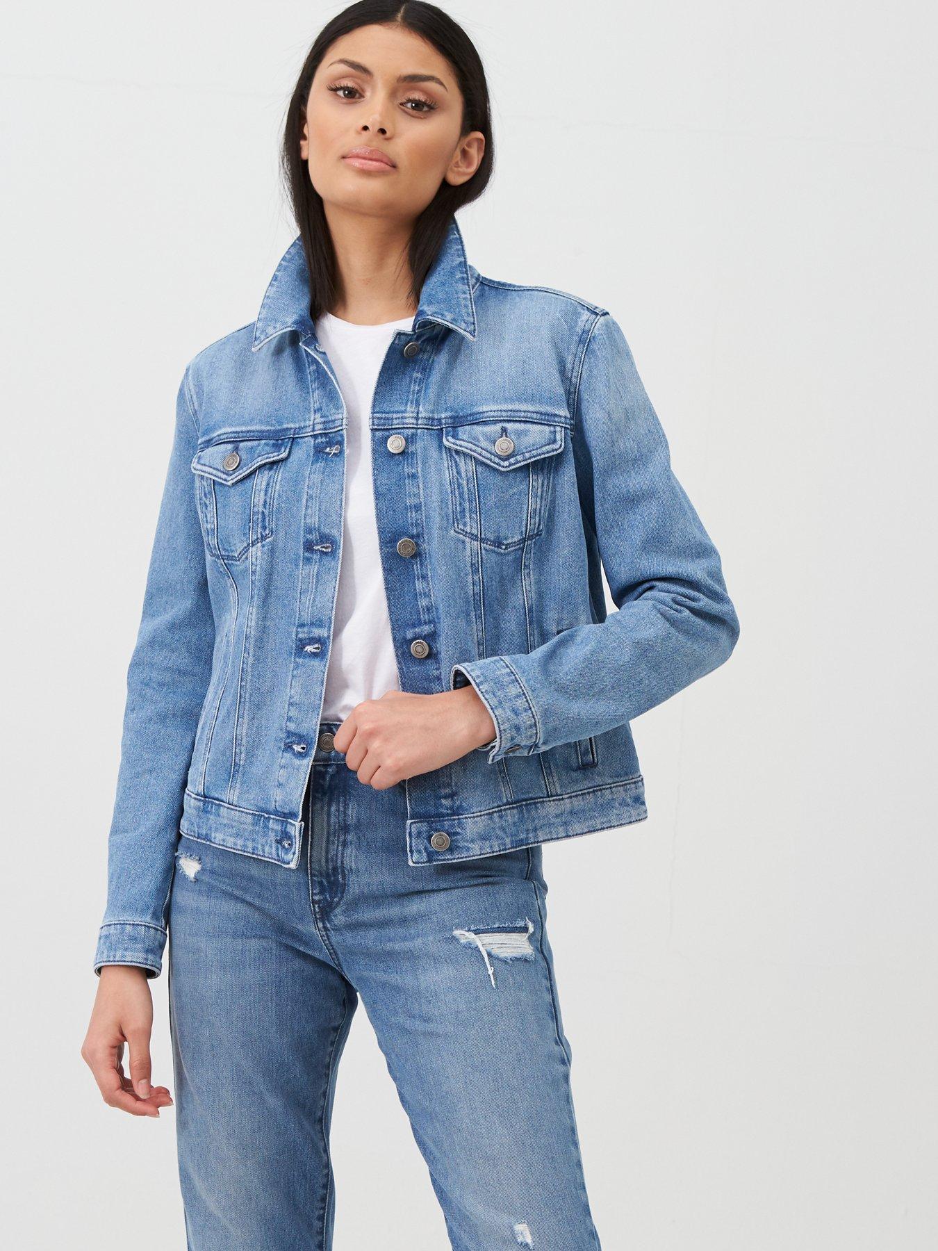 sleeveless denim jacket womens uk