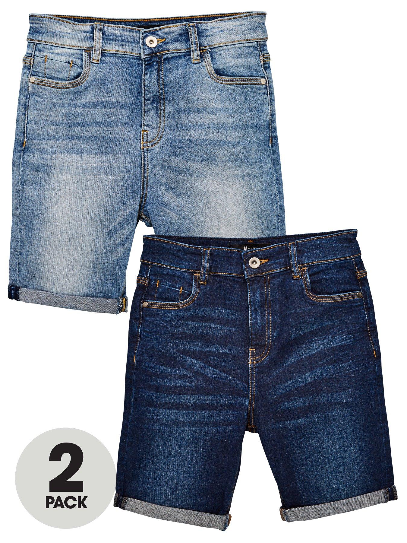 skinny fit denim shorts