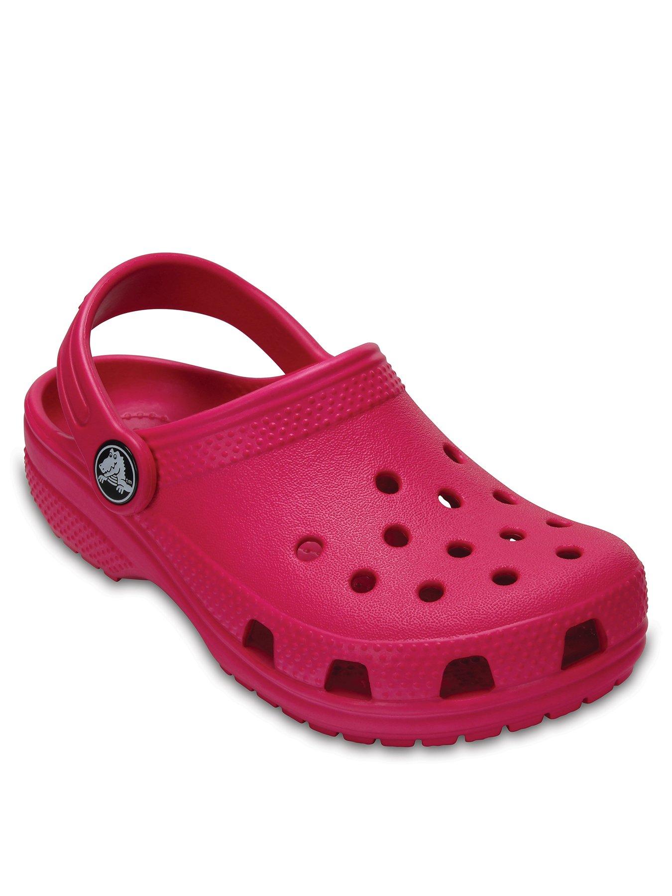 pink crocs size 4