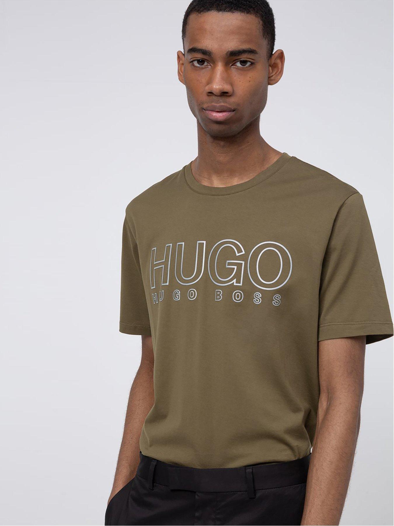 Hugo Dolive 3m Logo T Shirt Khaki Littlewoodsireland Ie