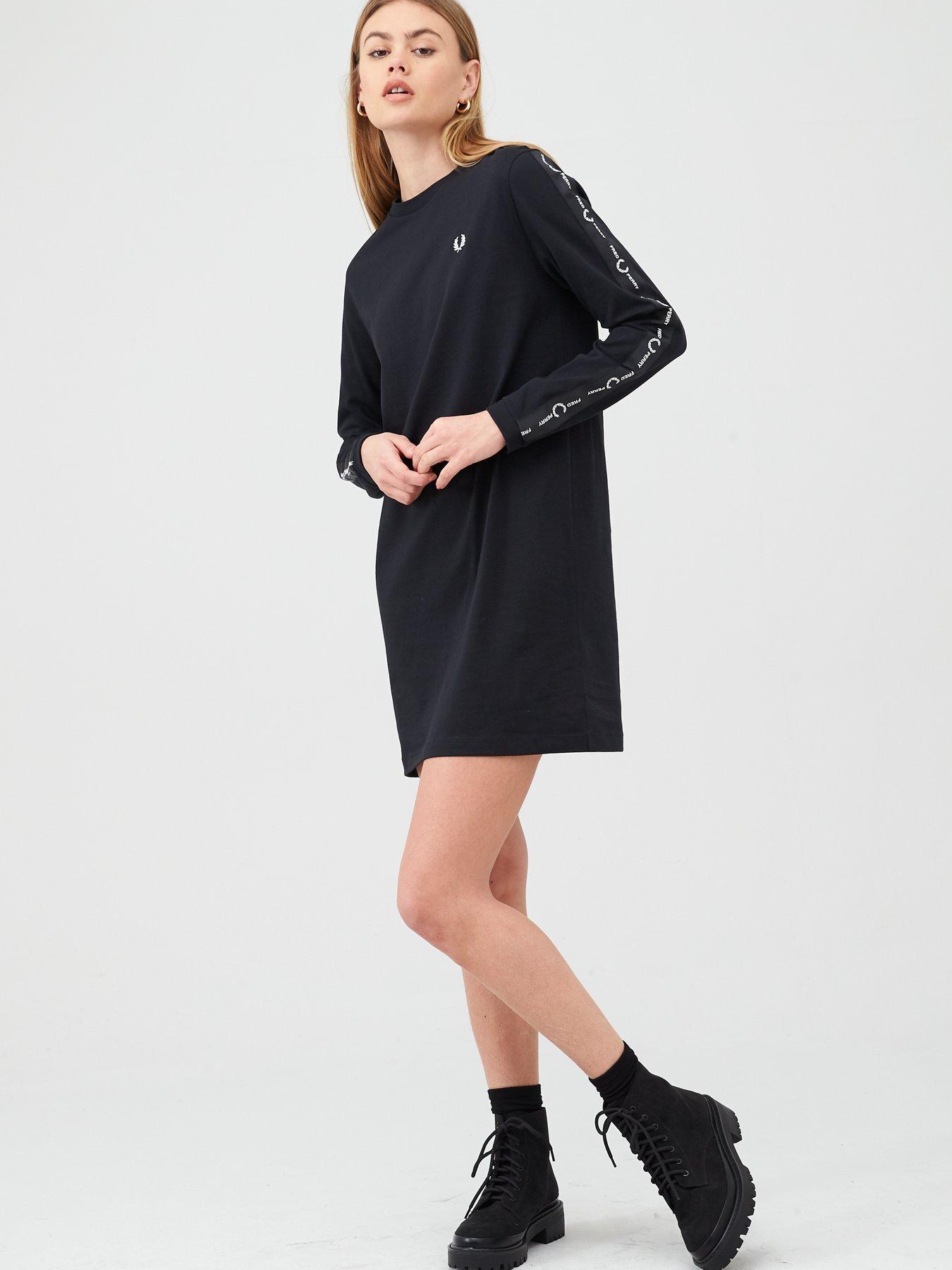fred perry long sleeve dress Fred Perry Long Sleeve Wool Dress  Posers Hollywood
